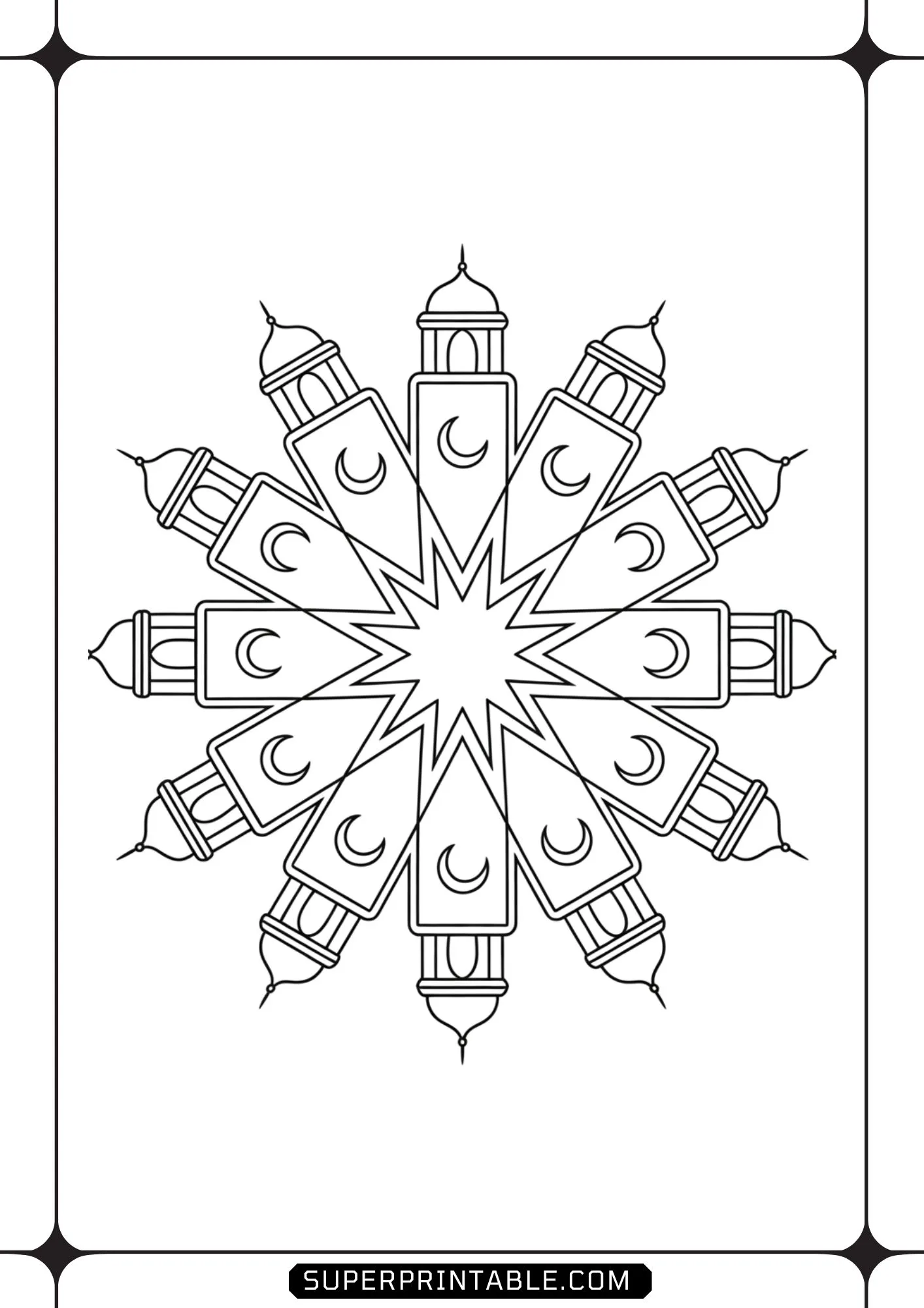 Ramadan Kareem Coloring Pages 10
