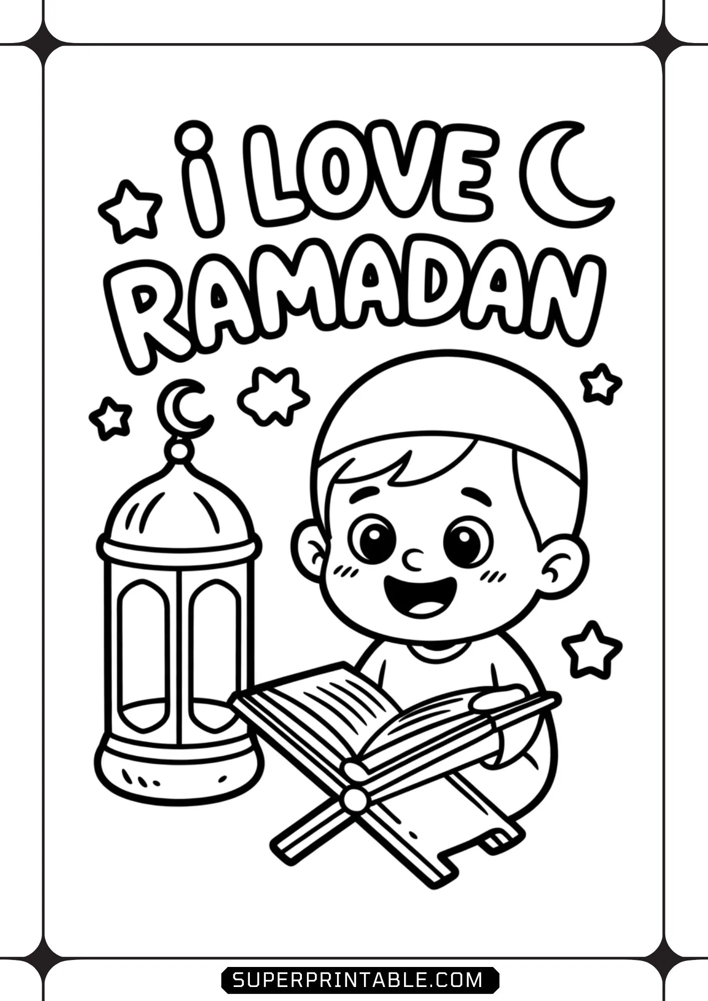 Ramadan Kareem Coloring Pages 03