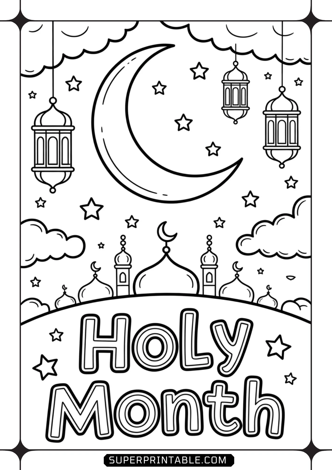 Ramadan Kareem Coloring Pages 06
