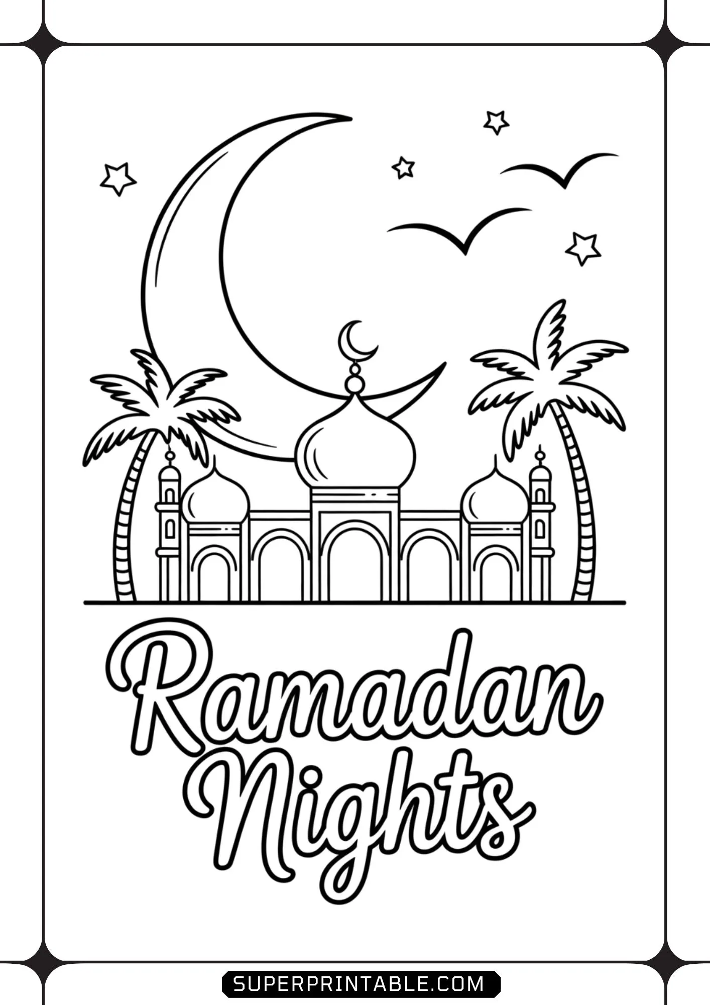 Ramadan Kareem Coloring Pages 08