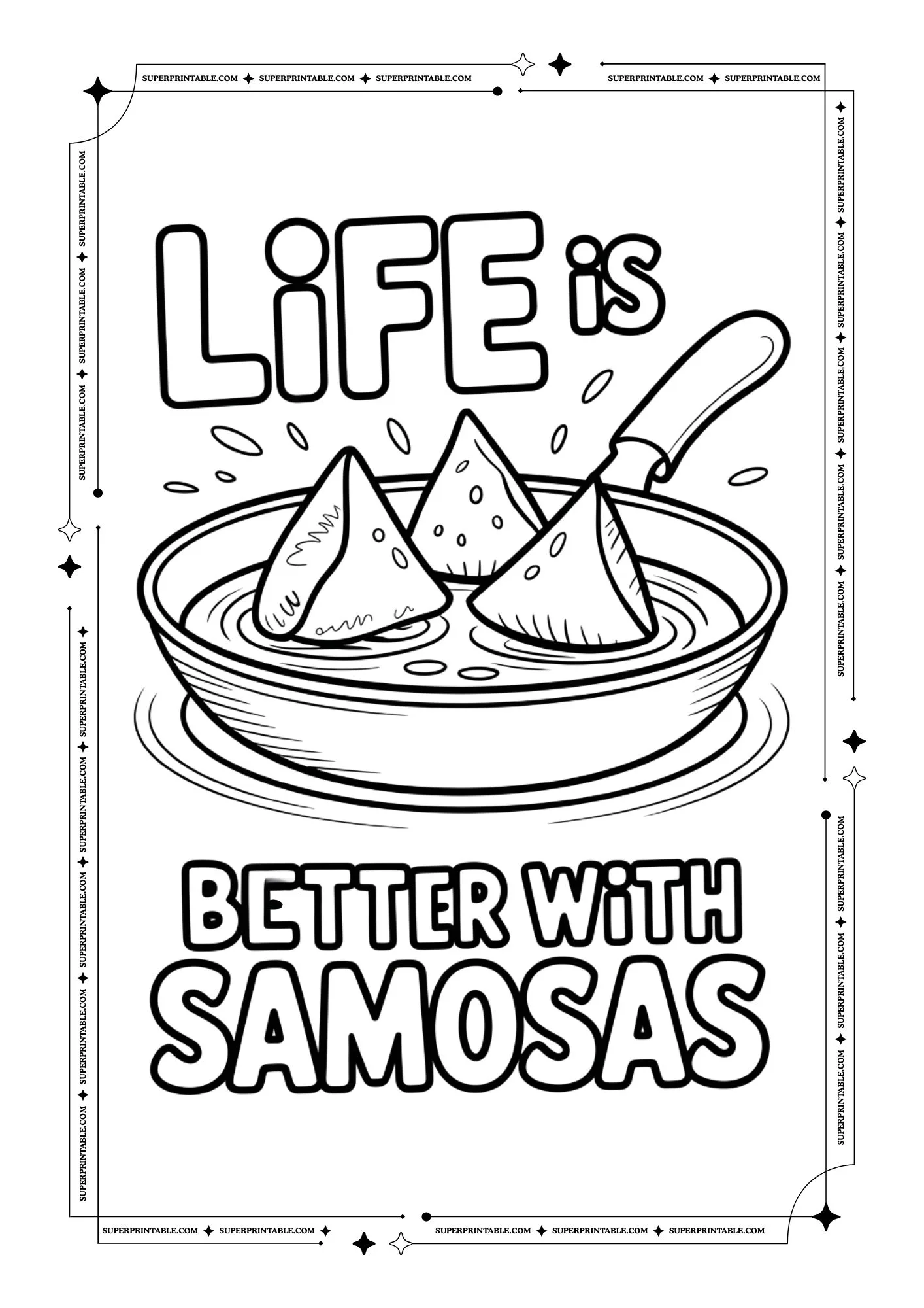 Samosa Coloring Pages 6