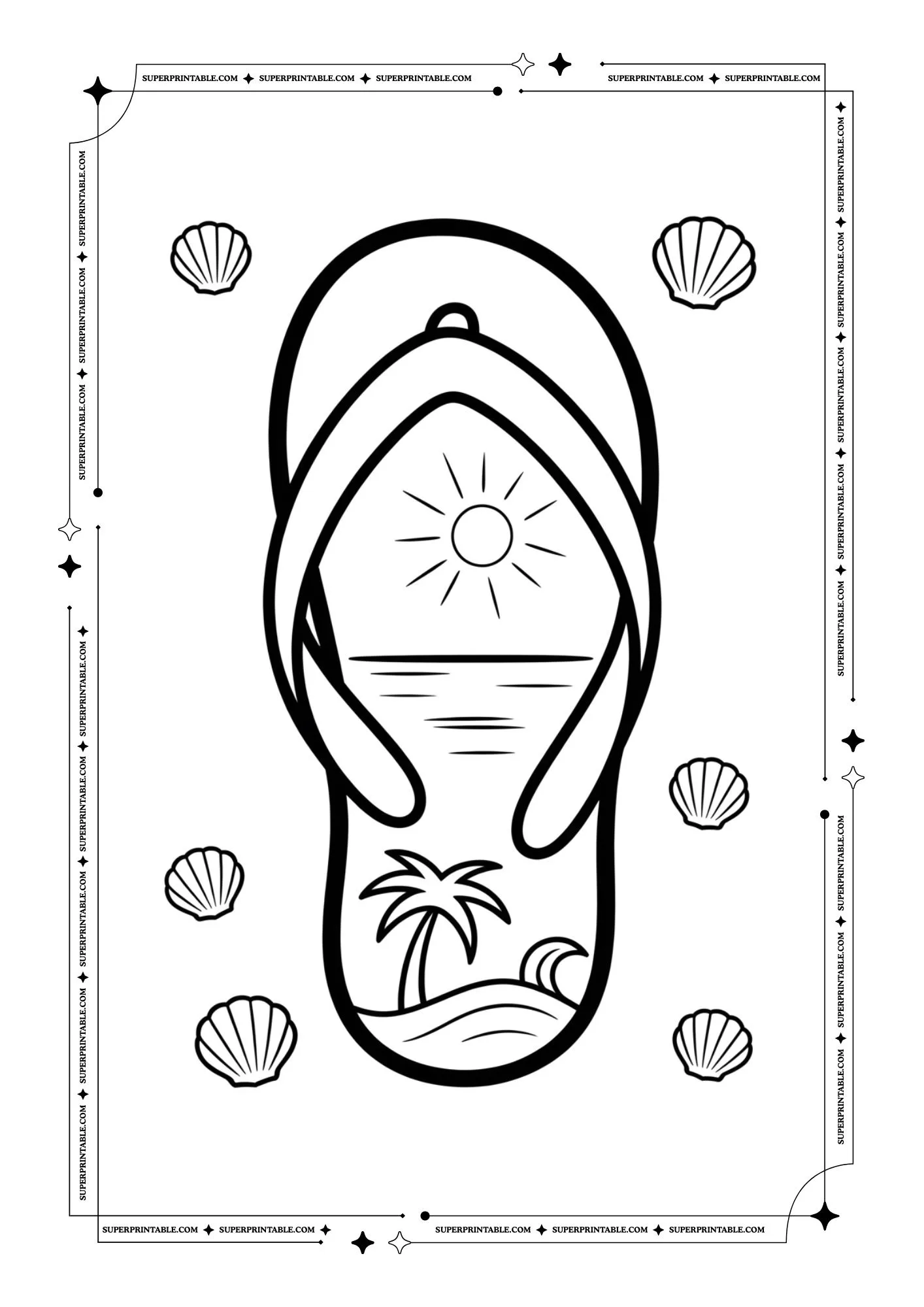 Slipper Coloring Pages 5