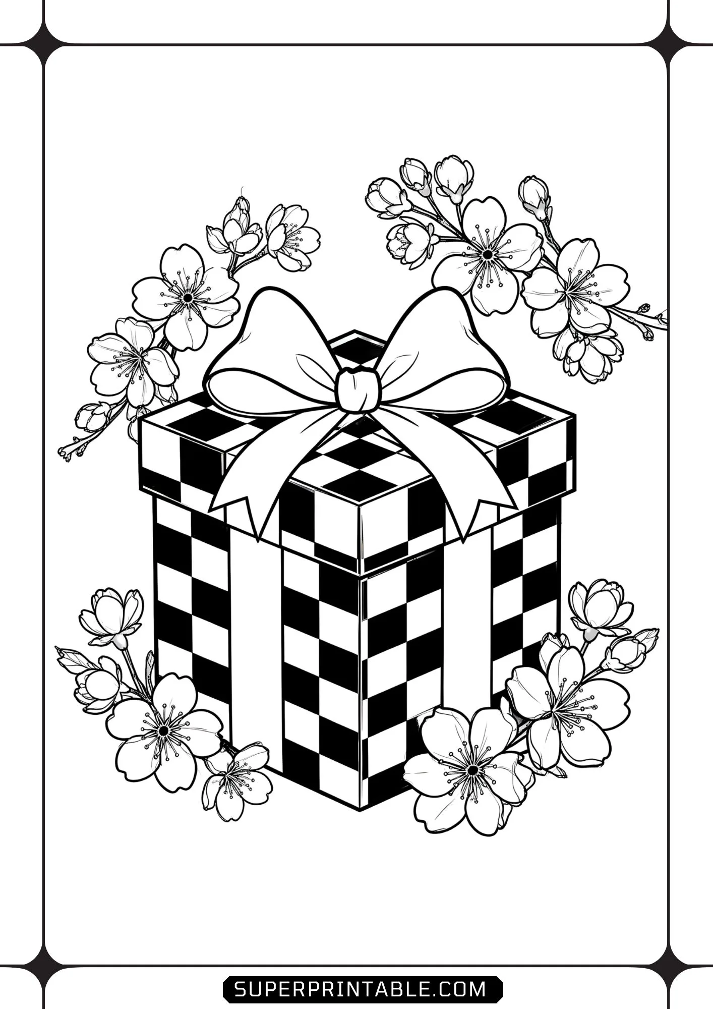 Spring Gingham Treasures Coloring Pages 15
