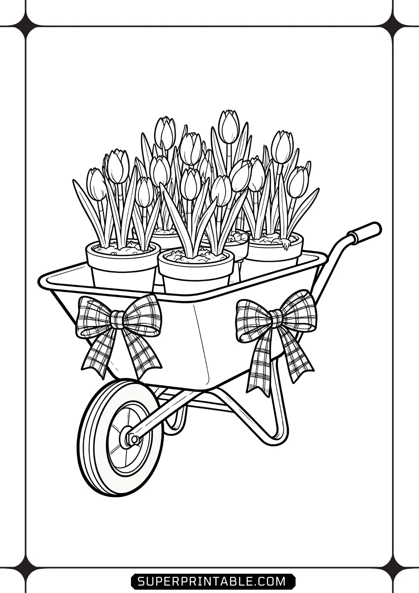 Spring Gingham Treasures Coloring Pages 03