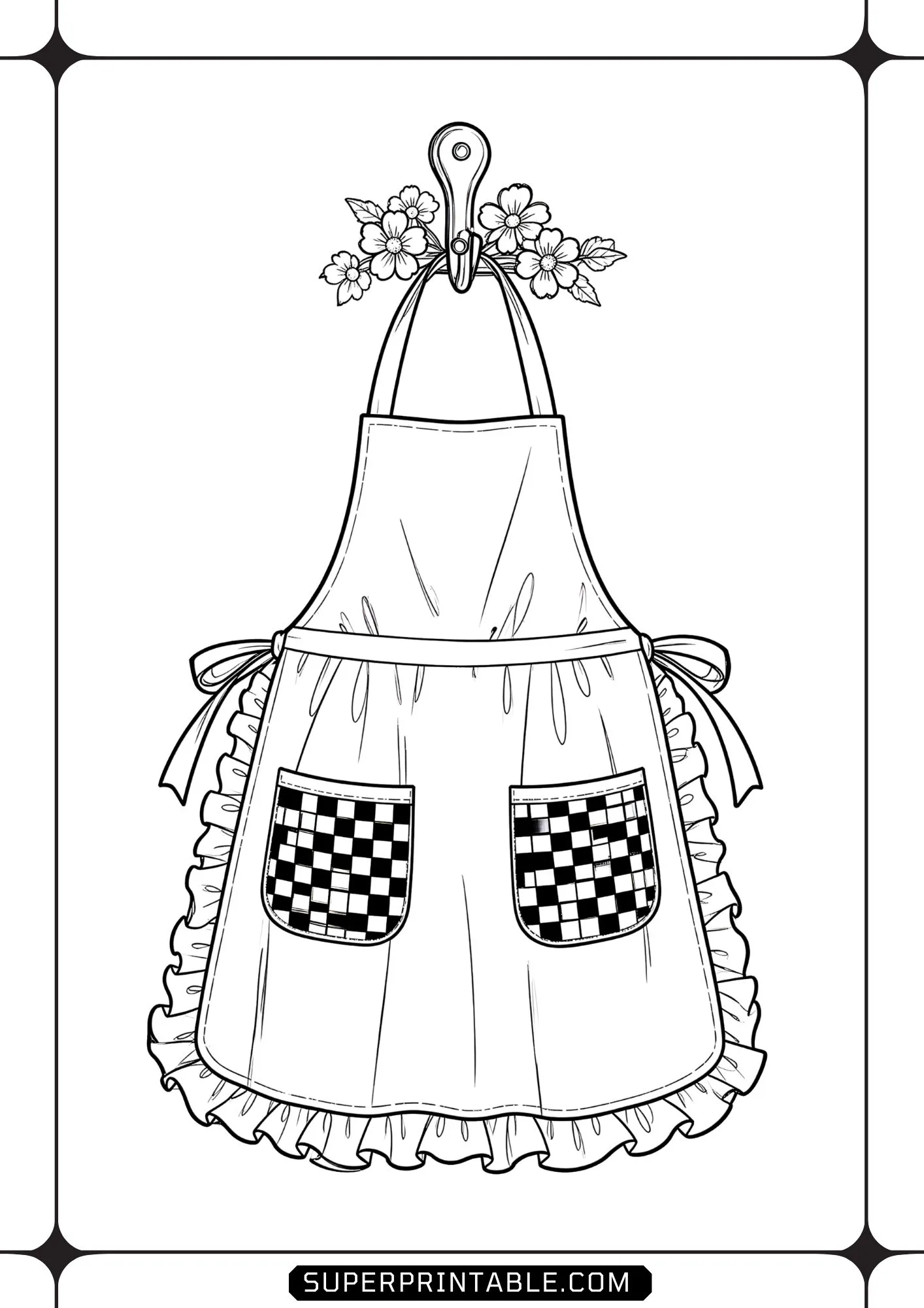 Spring Gingham Treasures Coloring Pages 05