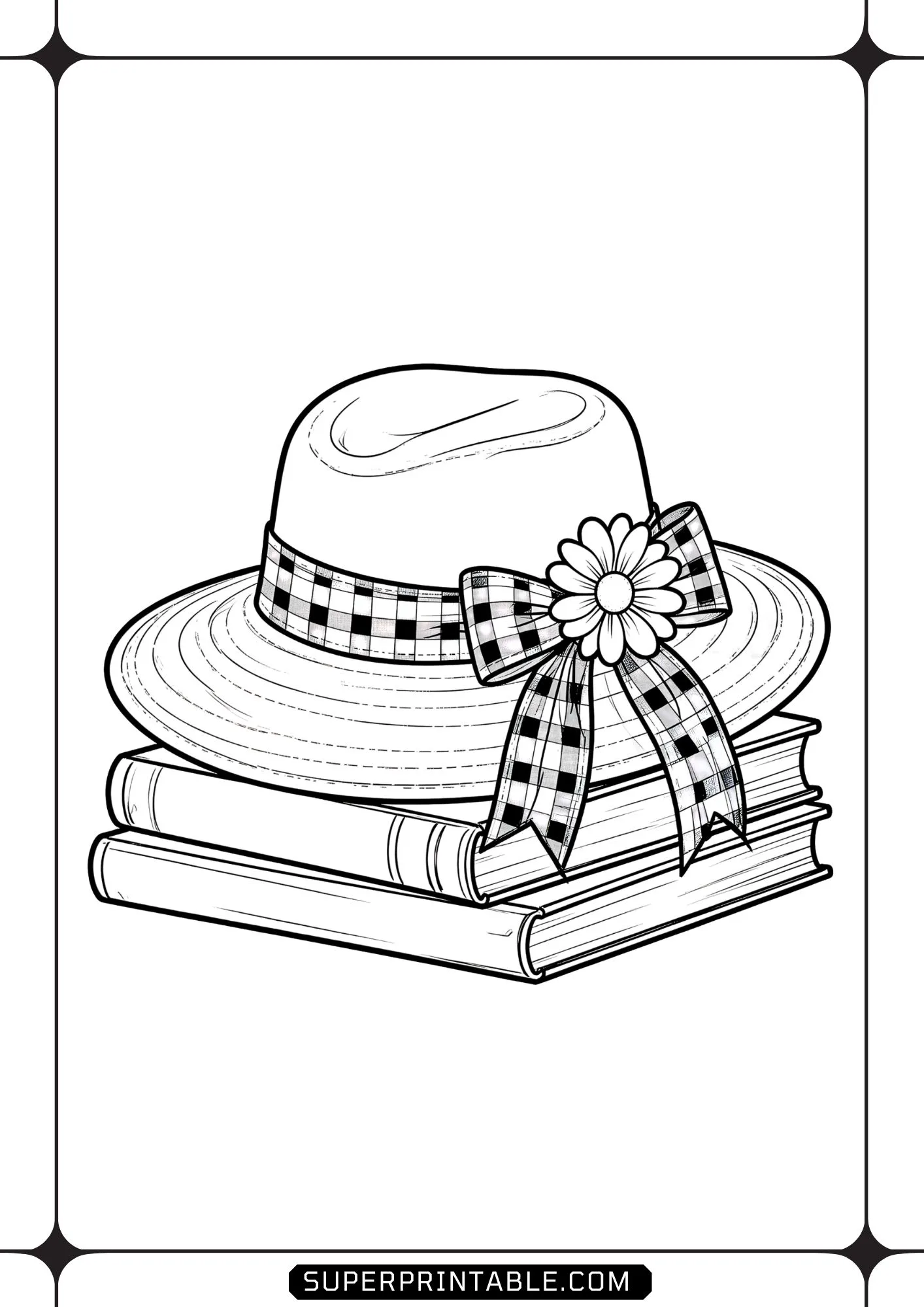 Spring Gingham Treasures Coloring Pages 07