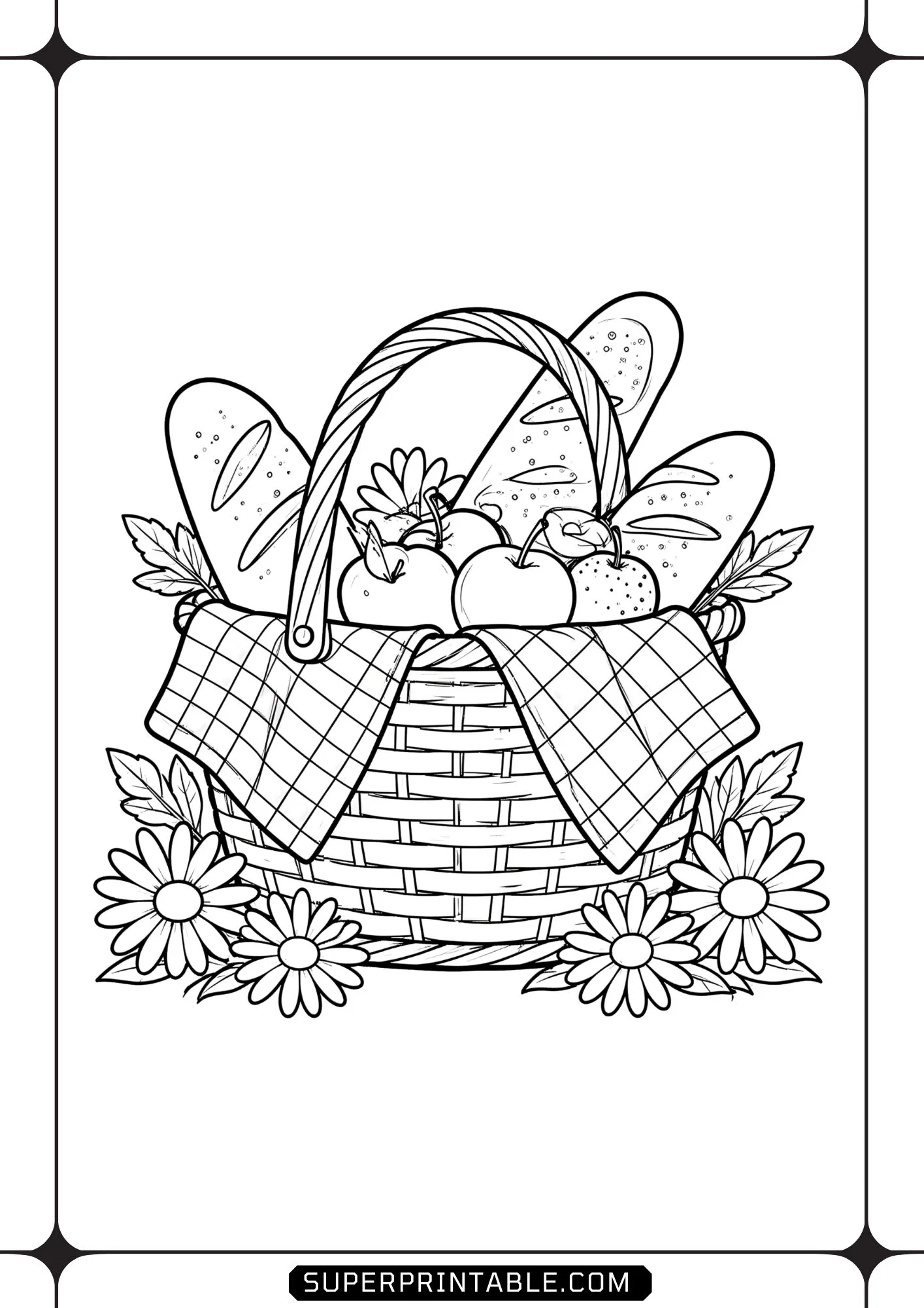 Spring Gingham Treasures Coloring Pages 08