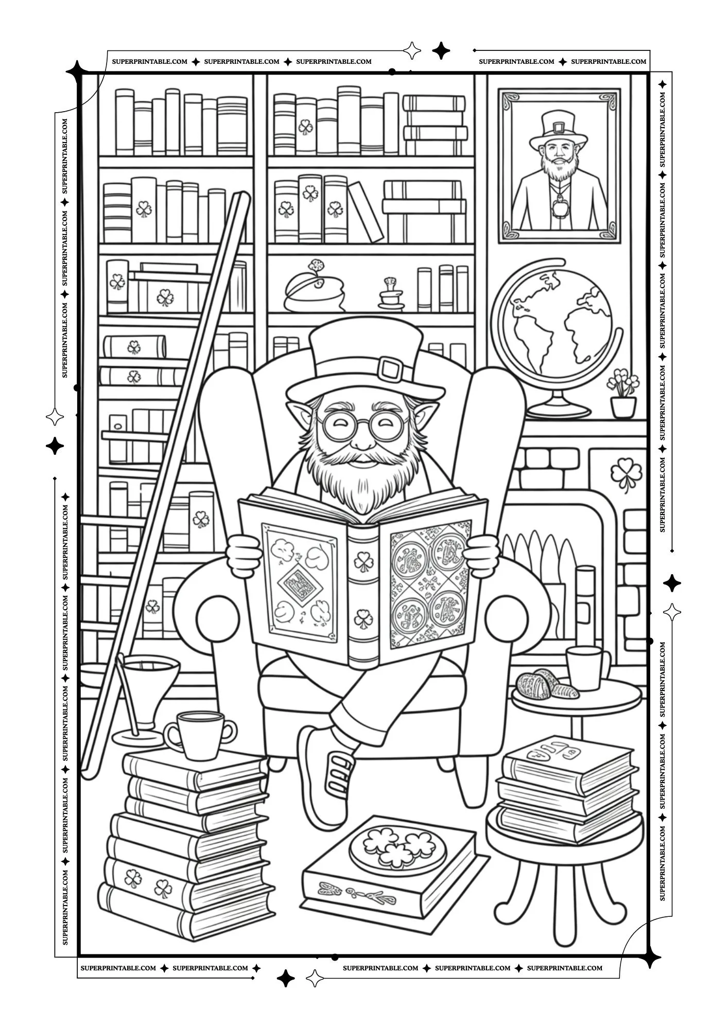 St. Patrick's Day Coloring For Adults 4