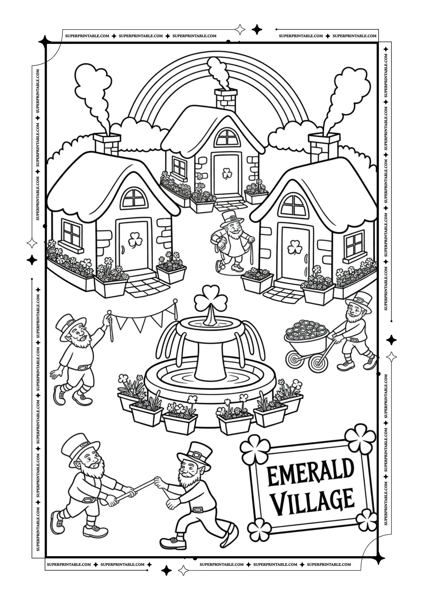 St. Patrick's Day Coloring For Adults 5