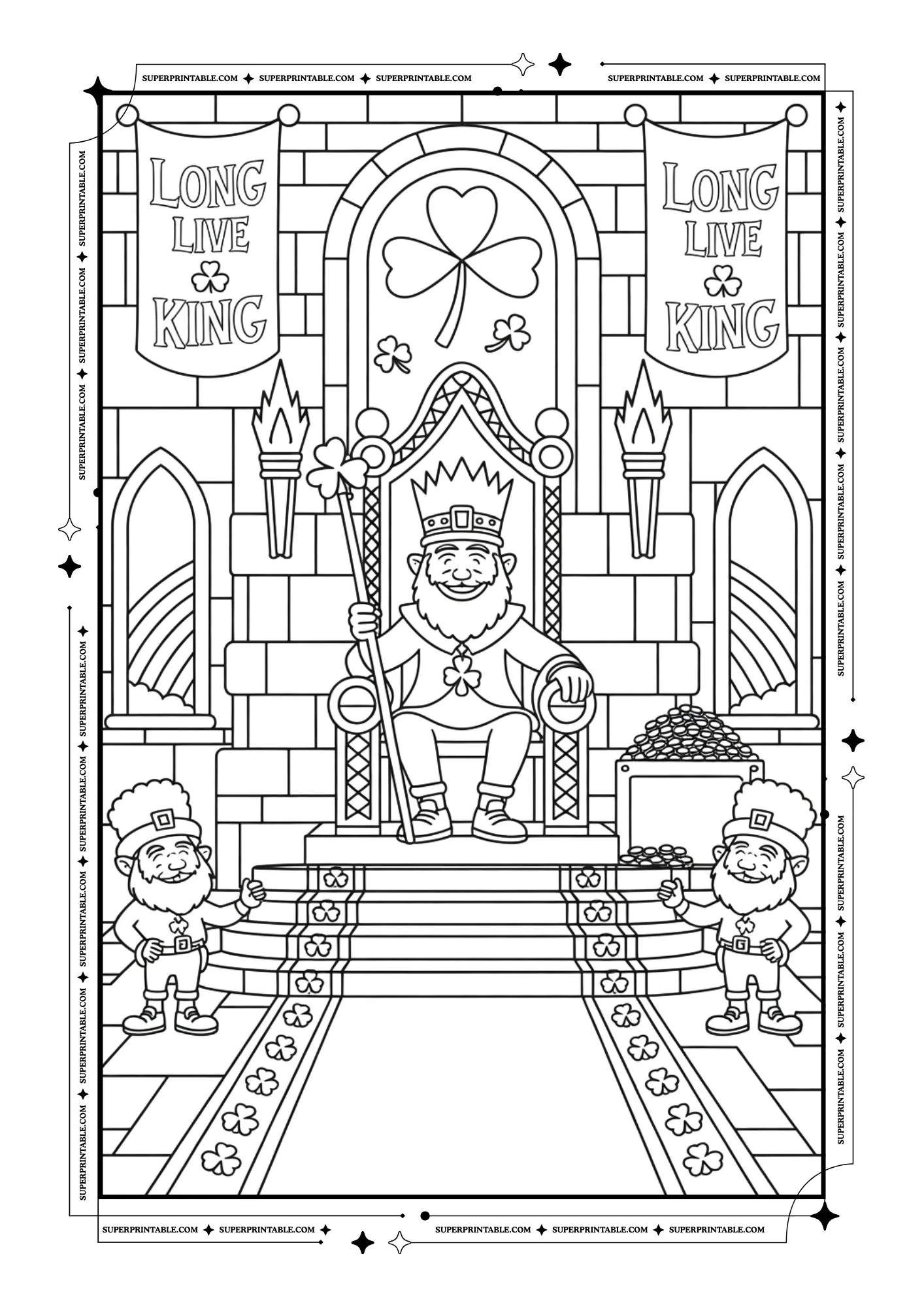 St. Patrick's Day Coloring For Adults 6