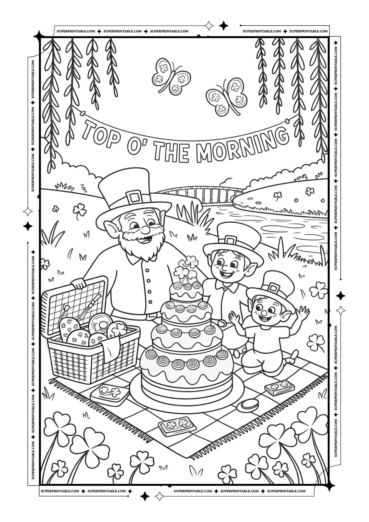 St. Patrick's Day Coloring For Adults 7