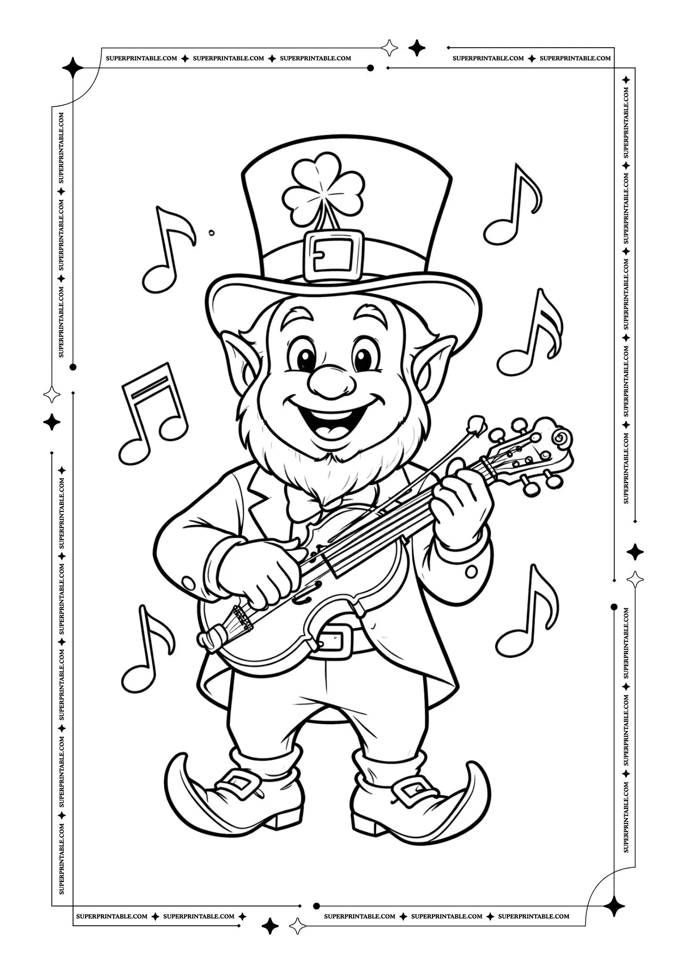St. Patrick's Day Coloring For Kids 1