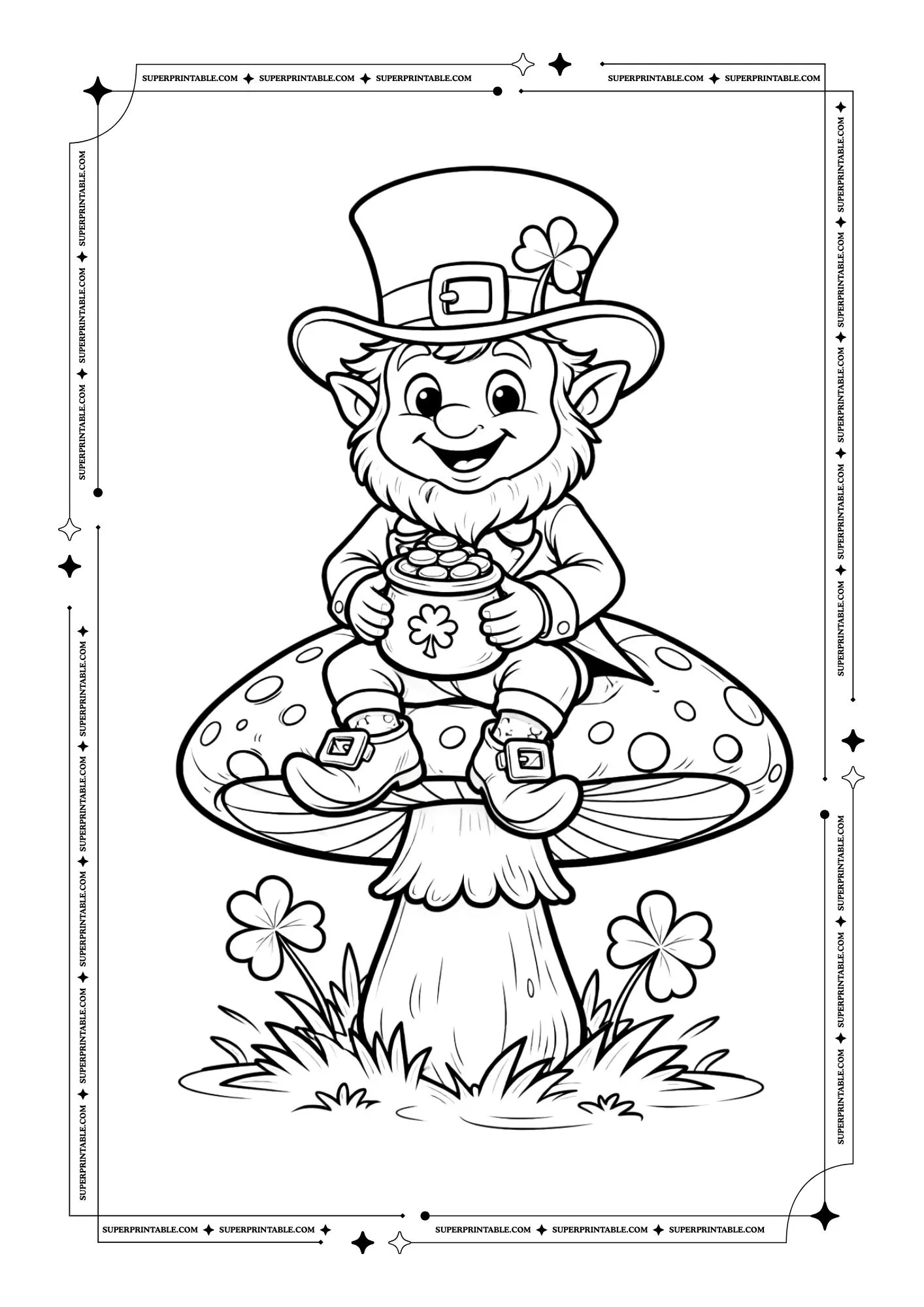 St. Patrick's Day Coloring For Kids 3
