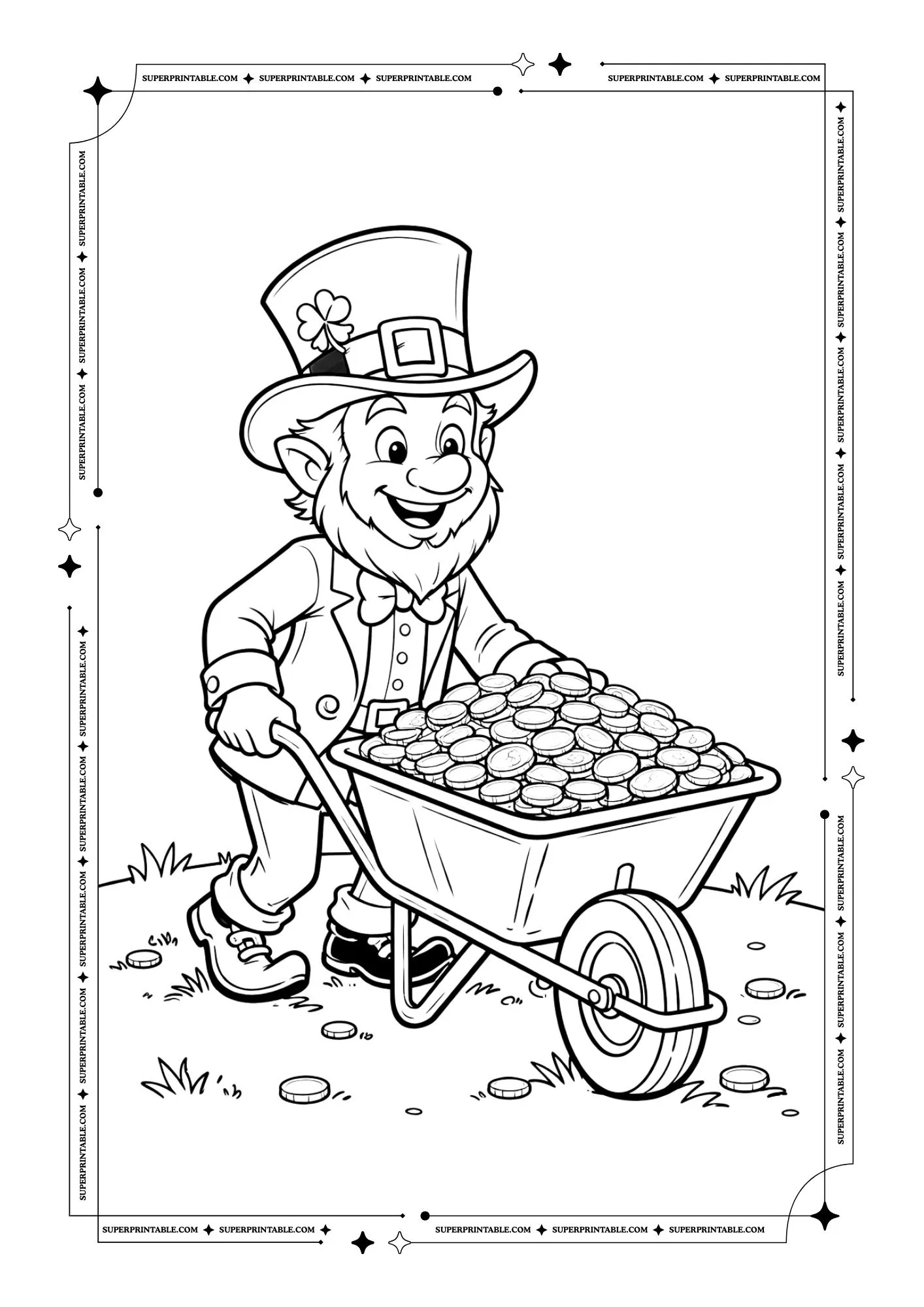 St. Patrick's Day Coloring For Kids 7