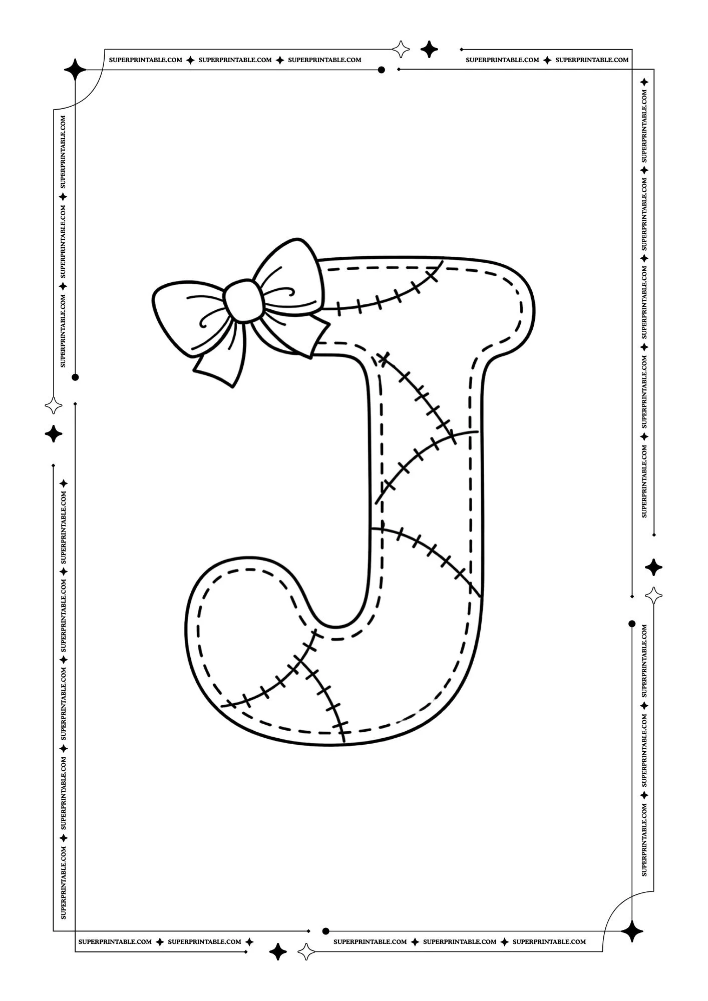 Sweet Stitches ABC Coloring Set 10