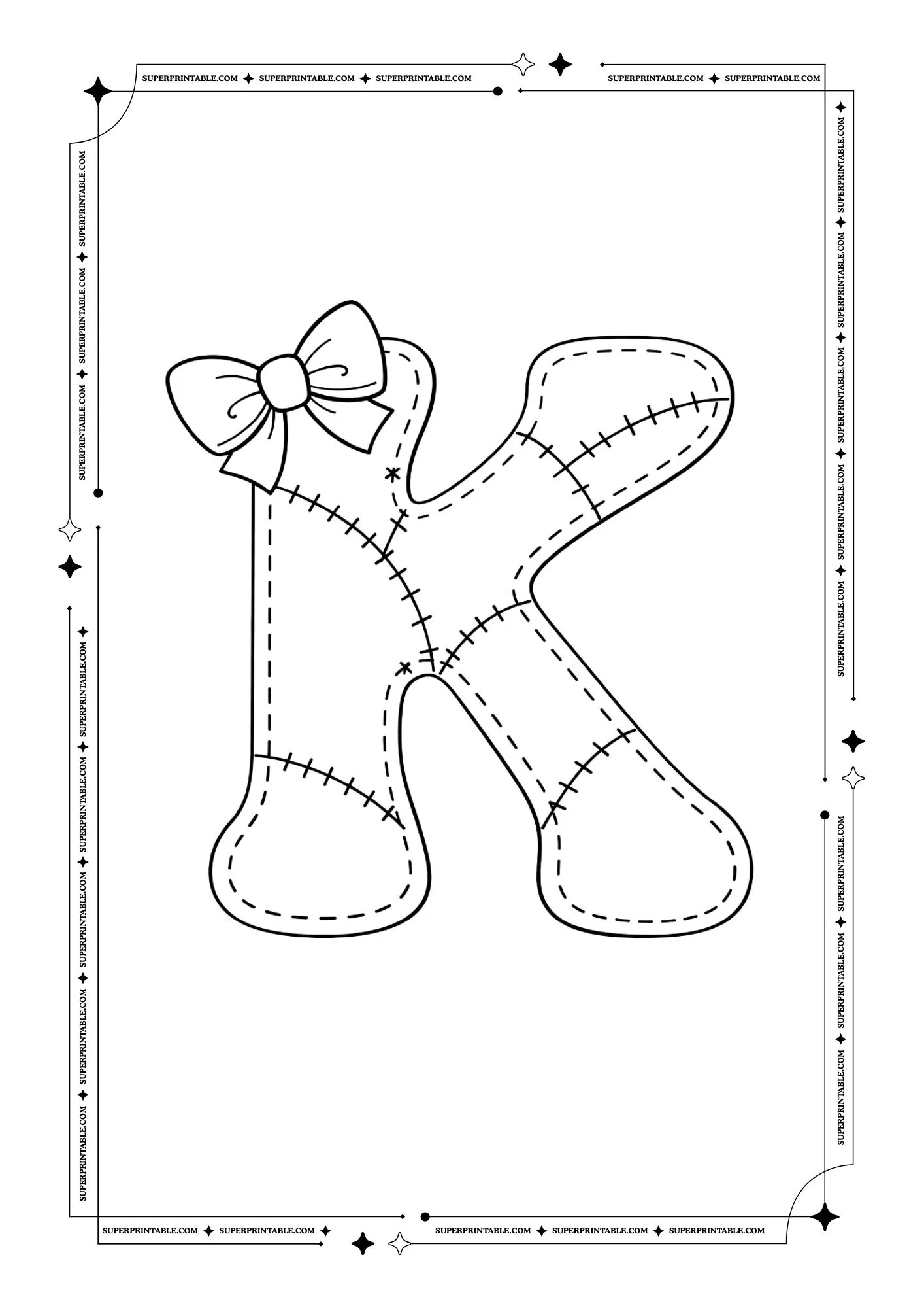 Sweet Stitches ABC Coloring Set 11
