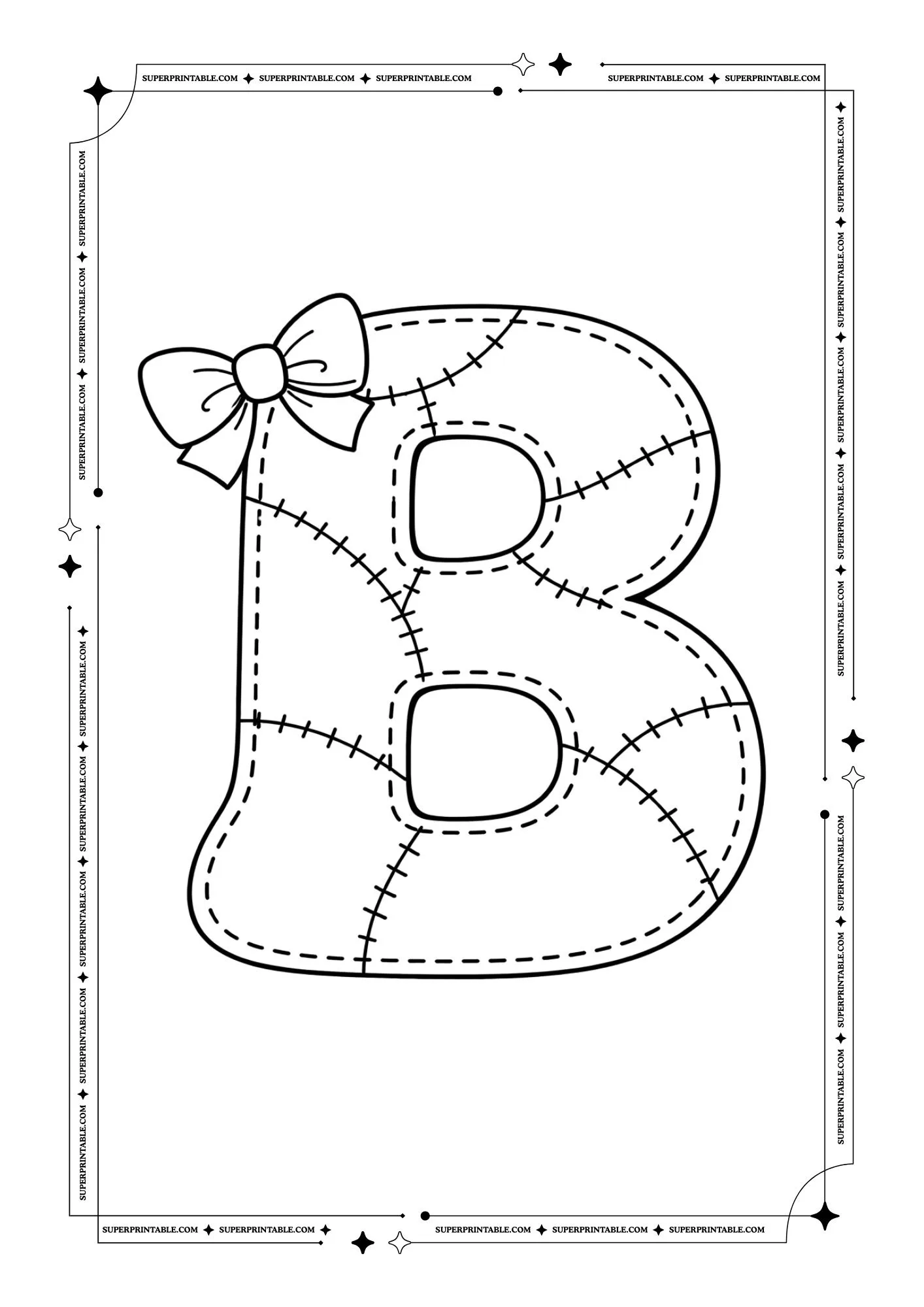 Sweet Stitches ABC Coloring Set 2