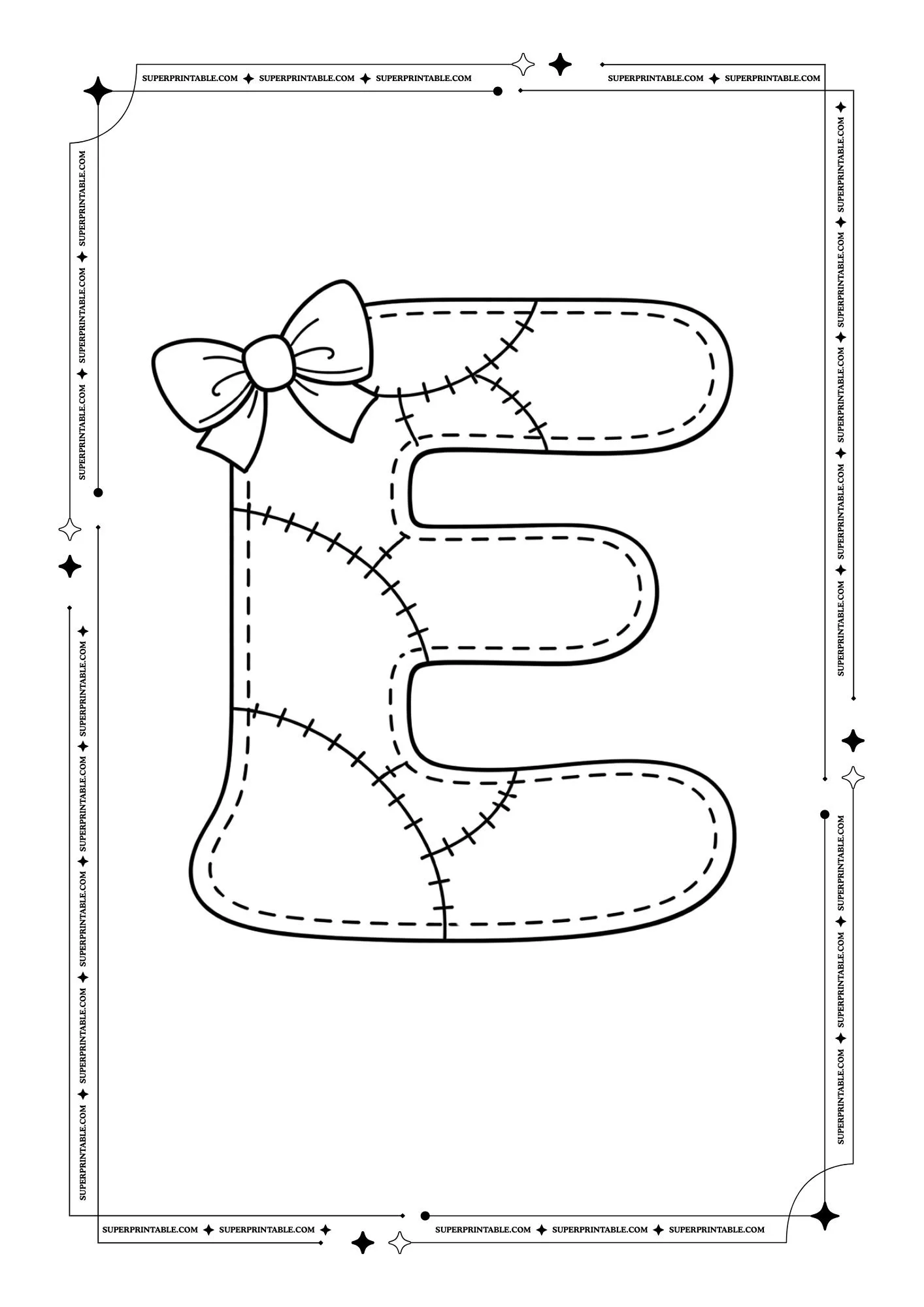 Sweet Stitches ABC Coloring Set 5