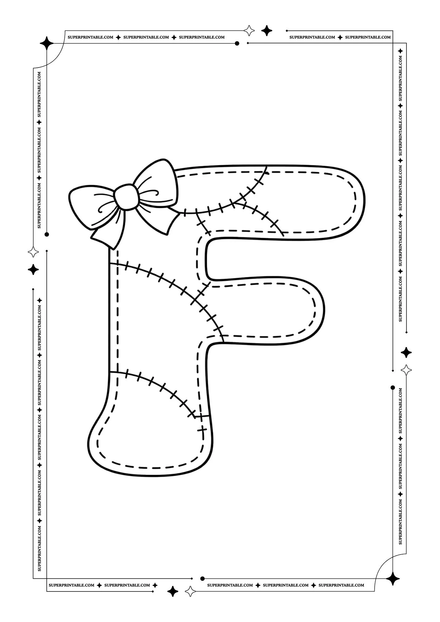 Sweet Stitches ABC Coloring Set 6