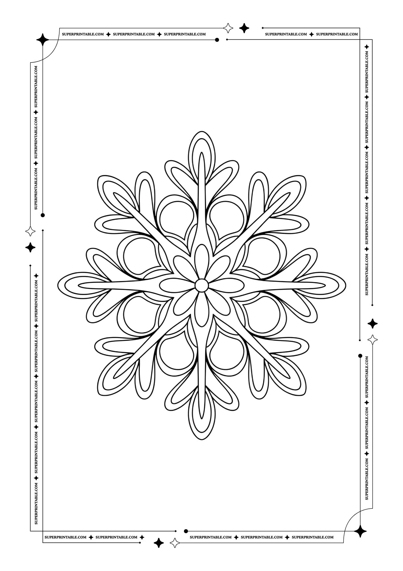The Dreamland Winter Coloring Pages 1
