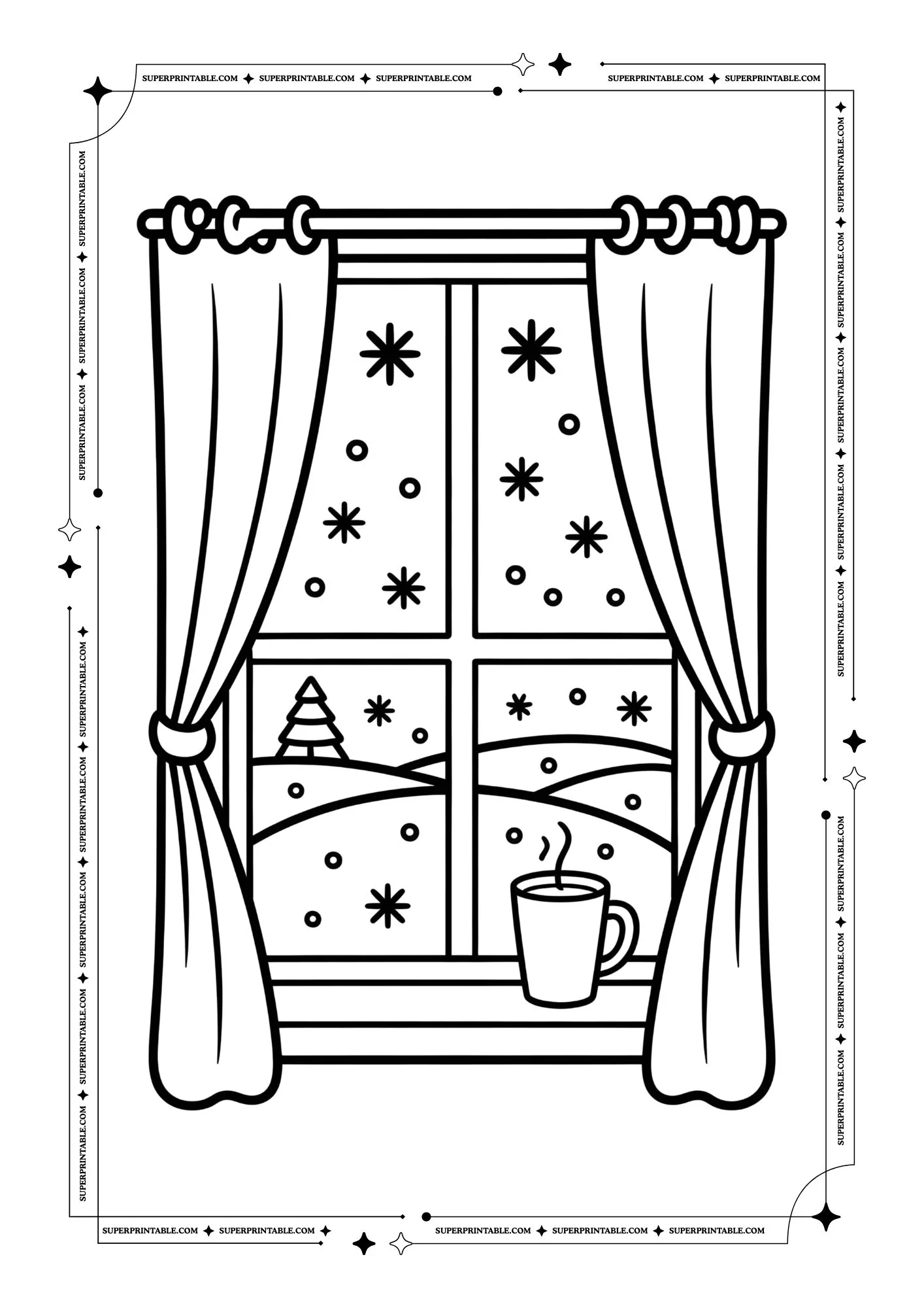 The Dreamland Winter Coloring Pages 11