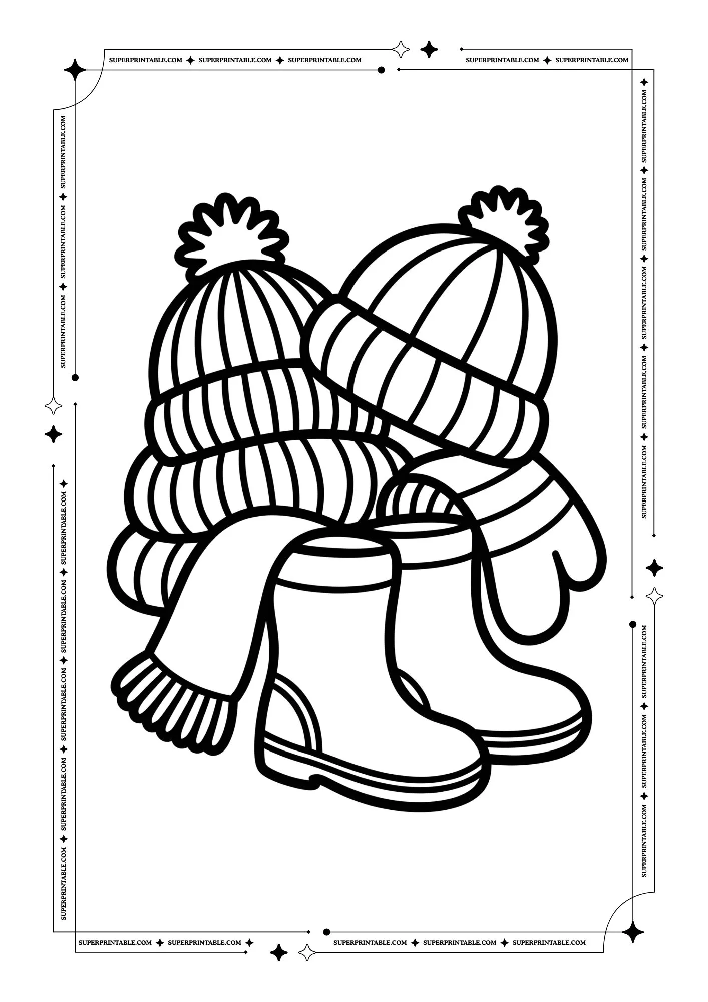 The Dreamland Winter Coloring Pages 2