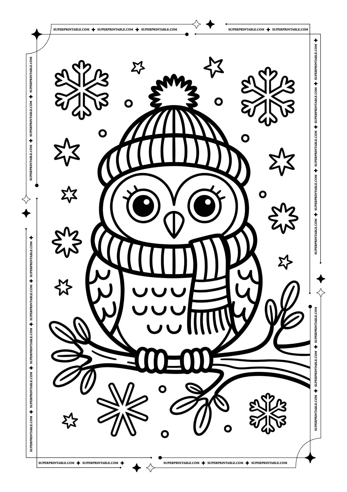 The Dreamland Winter Coloring Pages 3