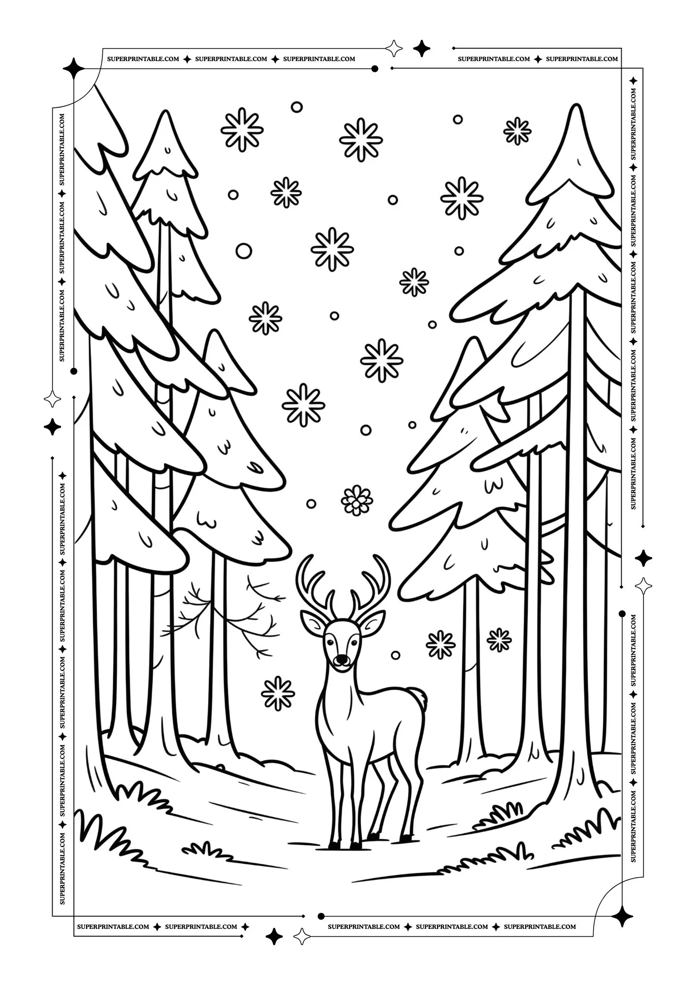 The Dreamland Winter Coloring Pages 6