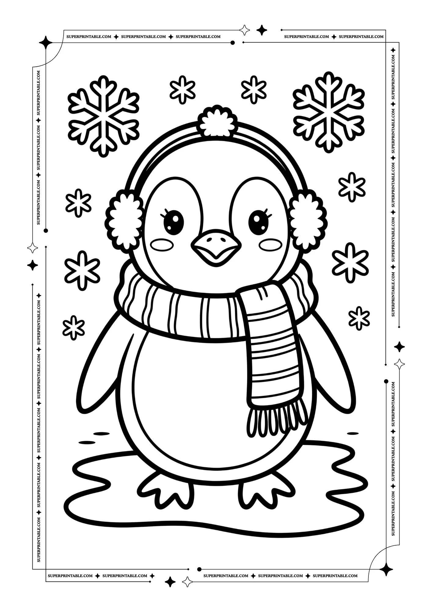 The Dreamland Winter Coloring Pages 8