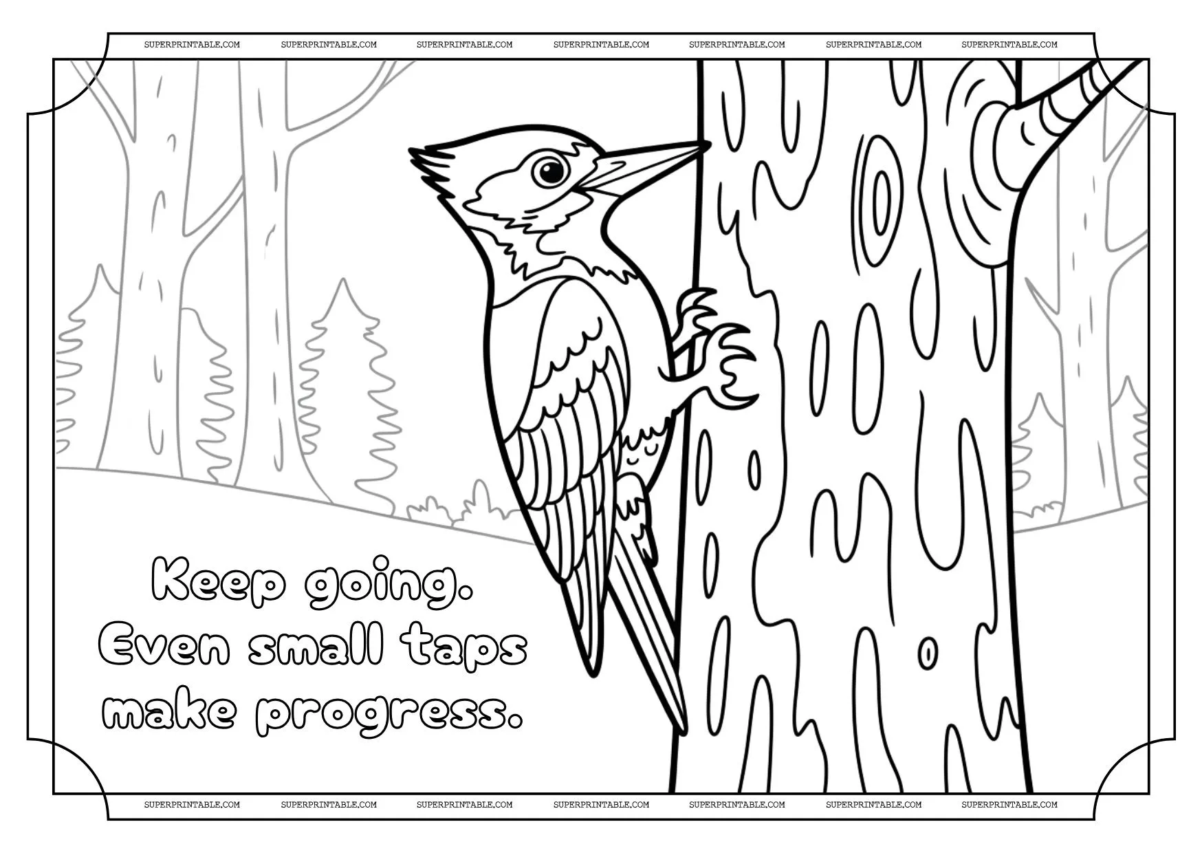 The Little Birds Life Lessons Coloring Collection 4