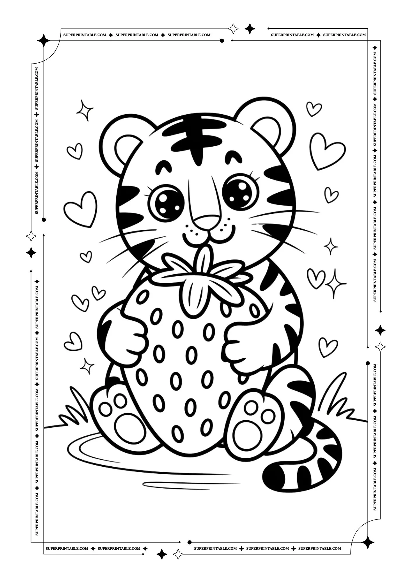 Tiger Coloring Pages 10