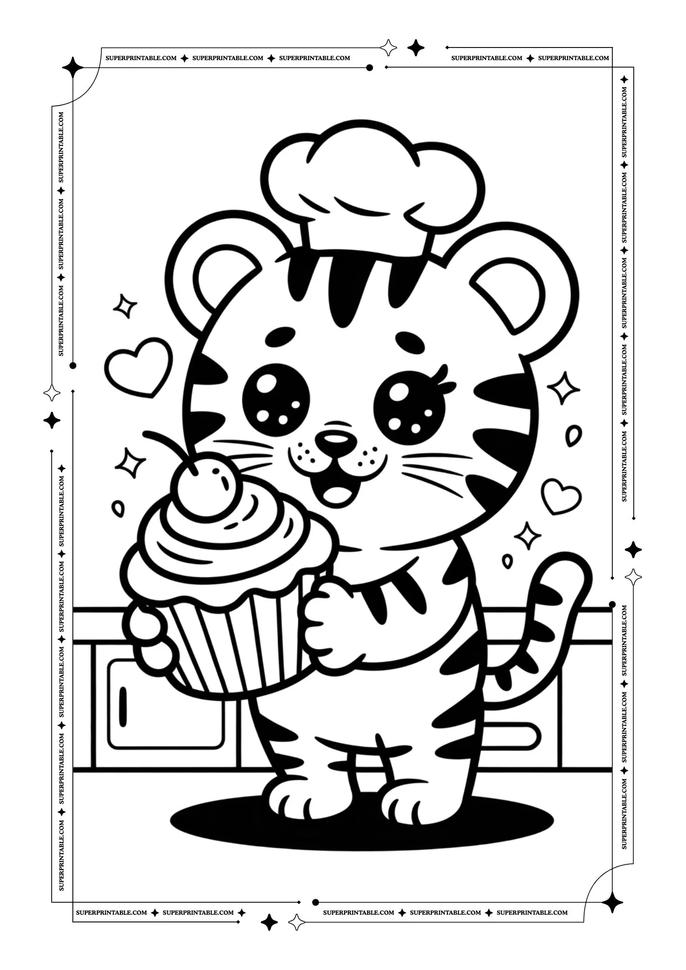 Tiger Coloring Pages 11