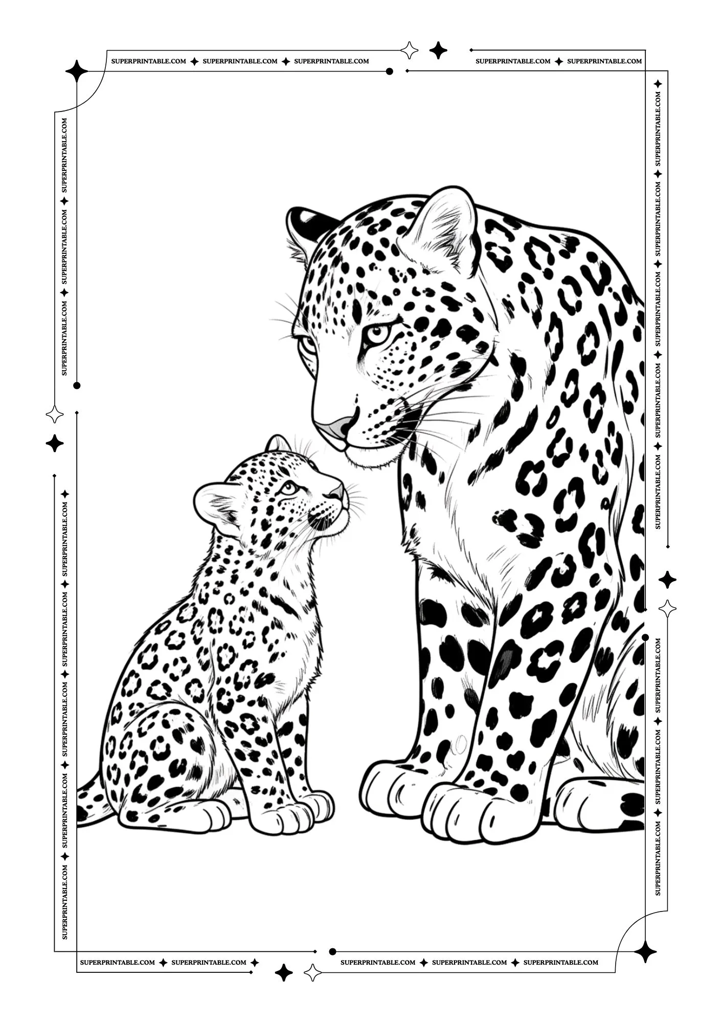 Tiger Coloring Pages 12