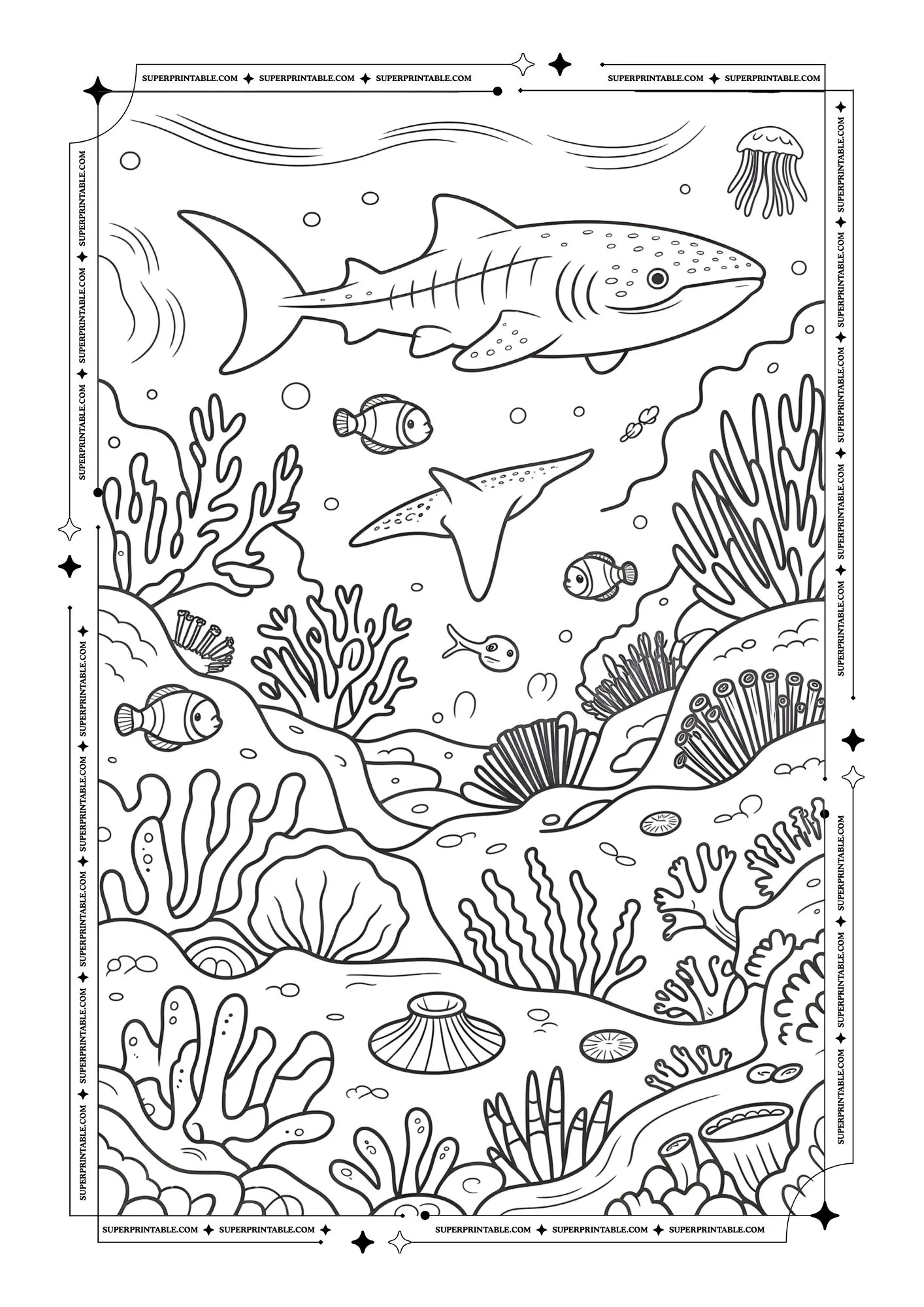 Underwater Life Coloring Pages 6