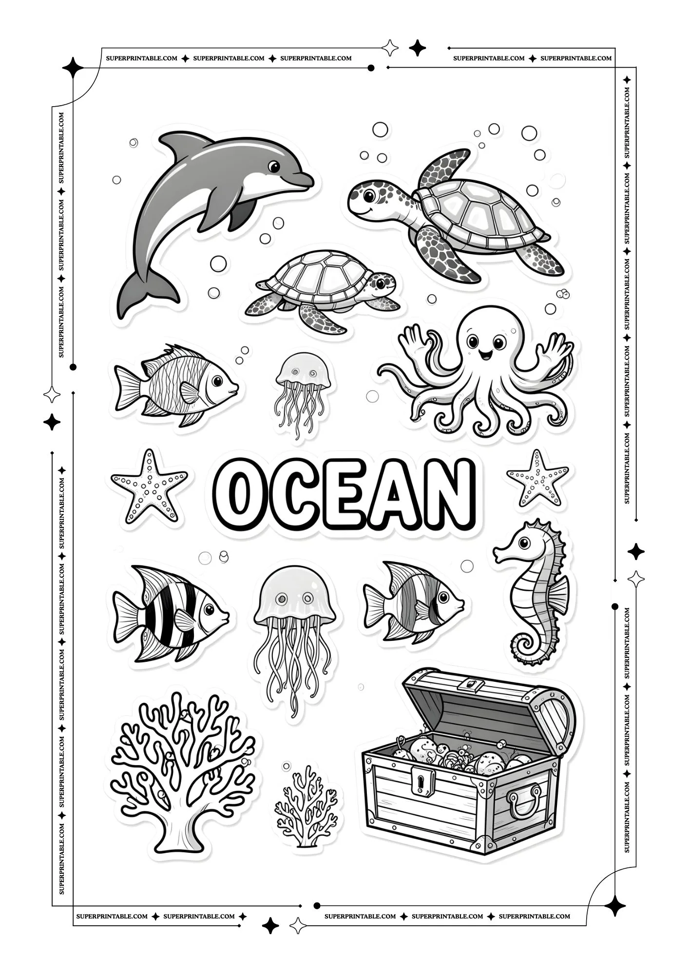 Underwater Life Sticker Pages 2