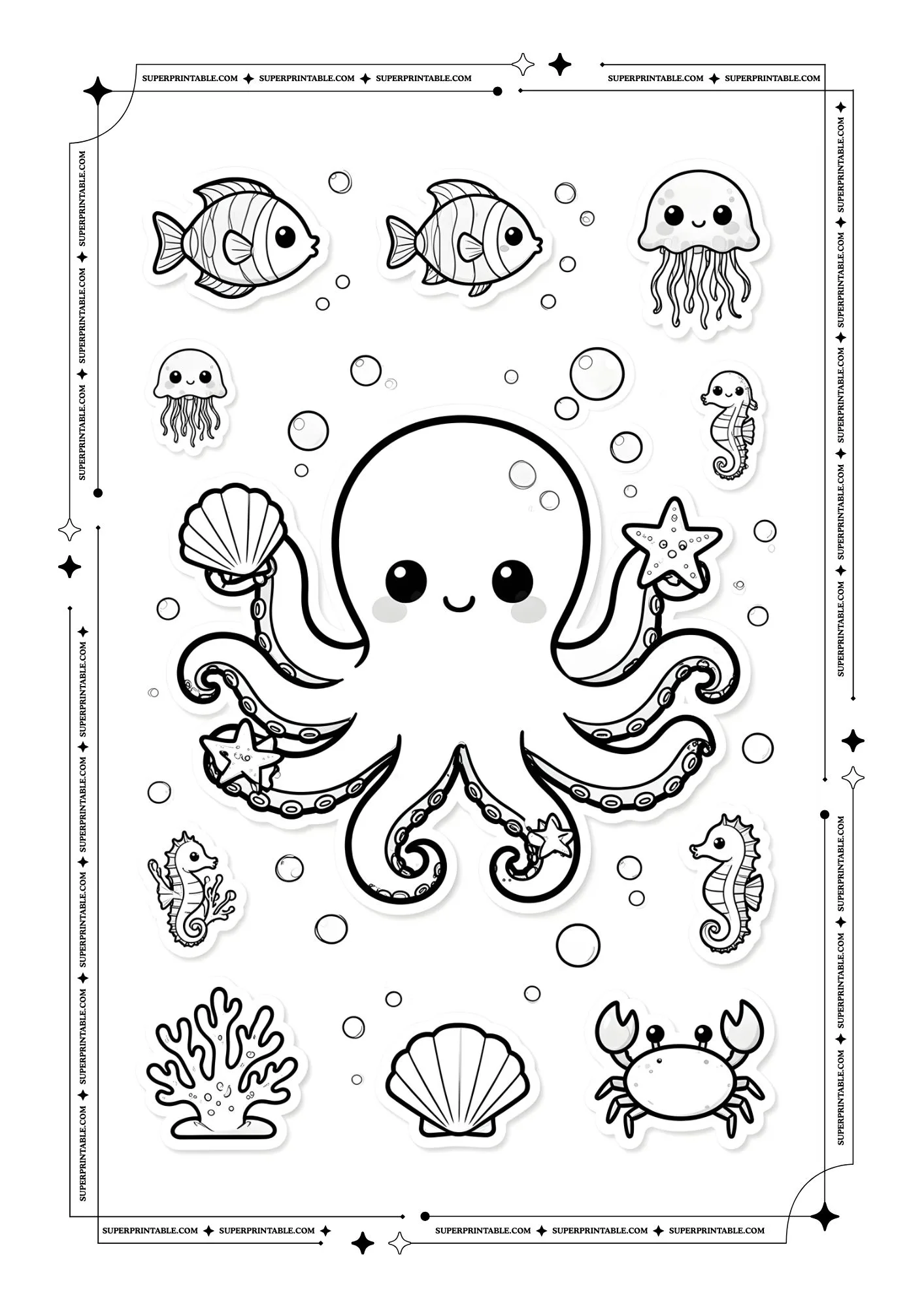 Underwater Life Sticker Pages 3