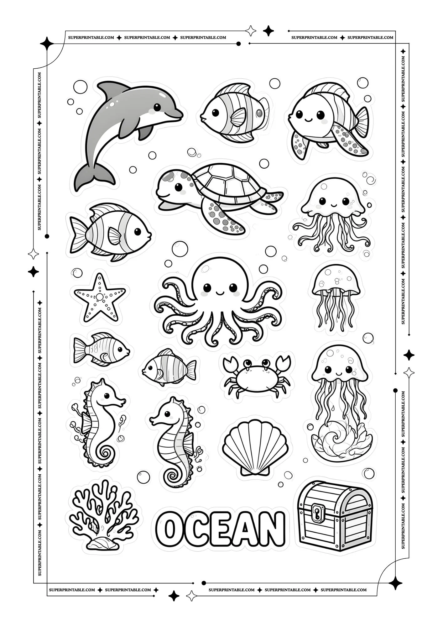 Underwater Life Sticker Pages 5