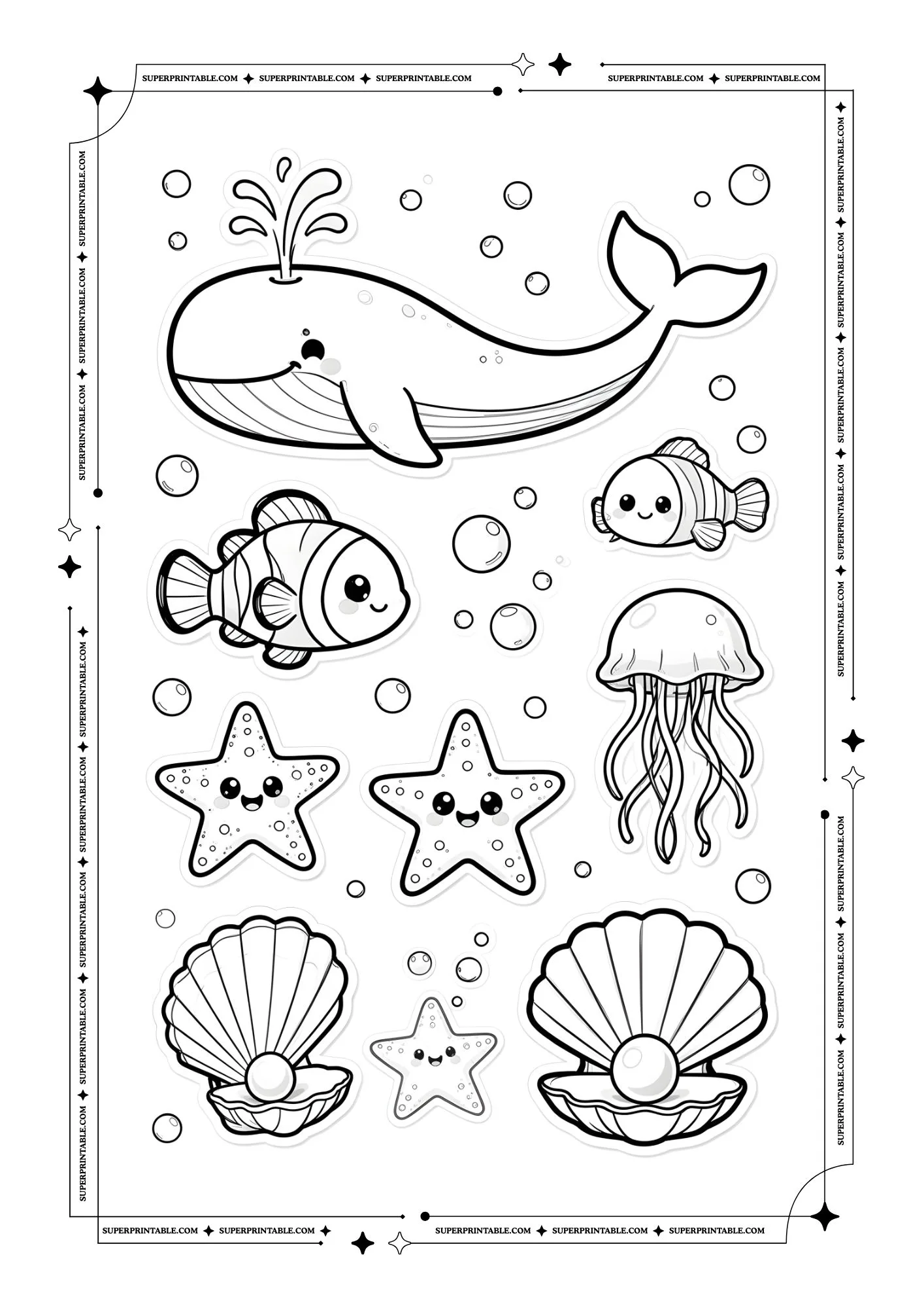 Underwater Life Sticker Pages 6
