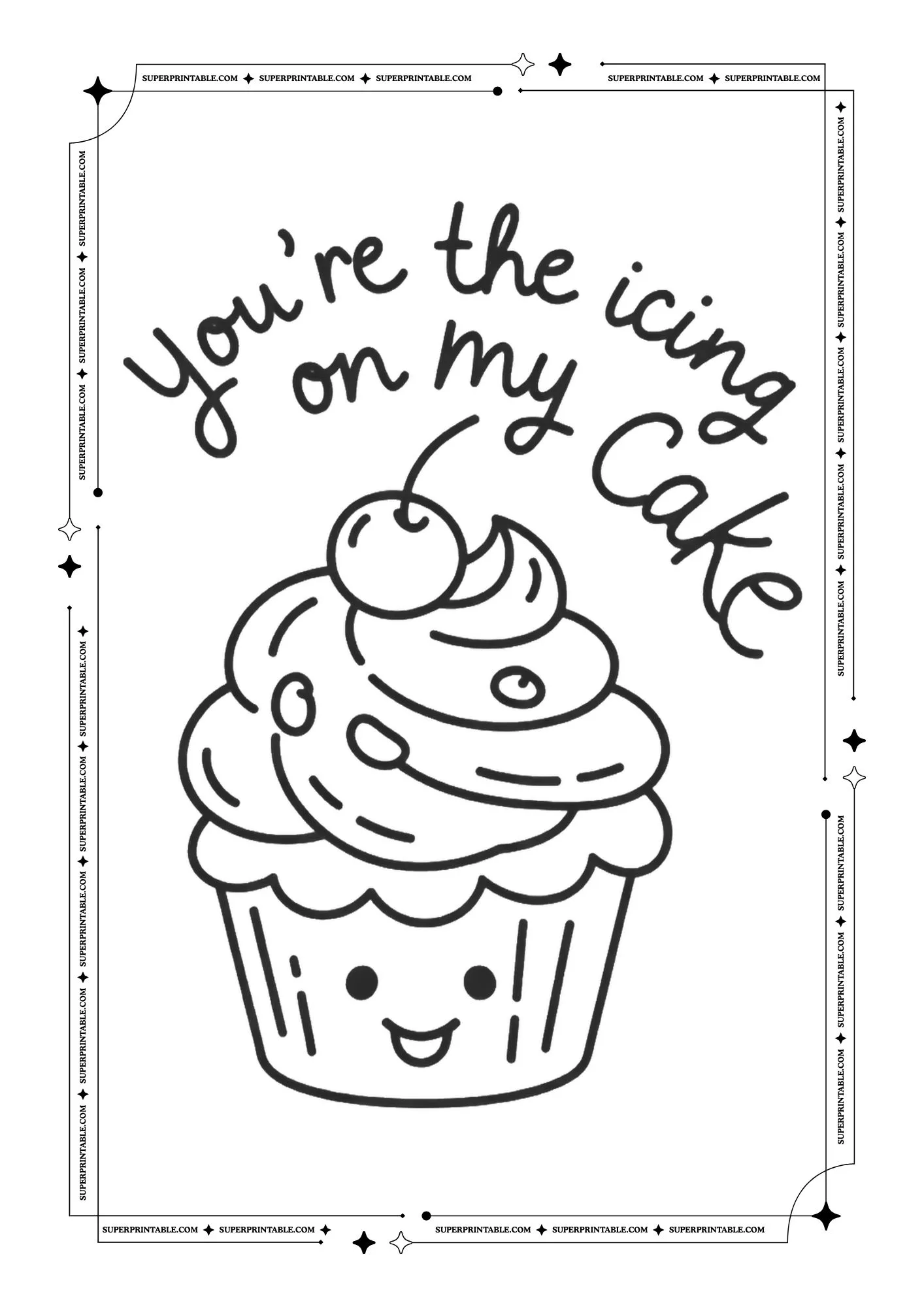 Valentines Food Puns Coloring Pages 1
