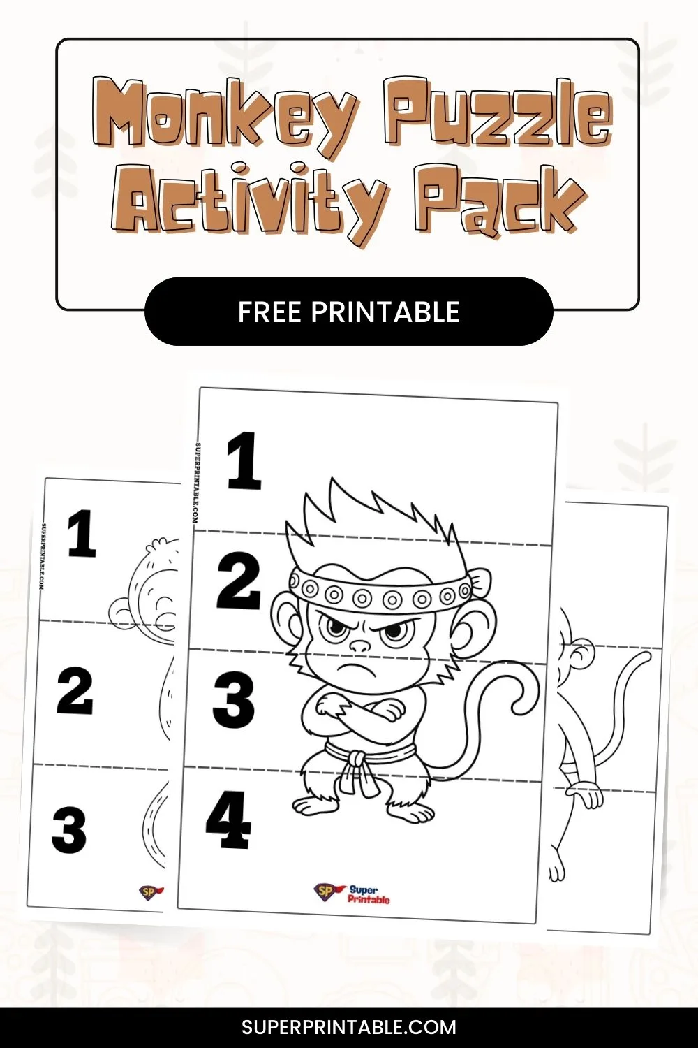10 Monkey Puzzle Activity Pinterest Image