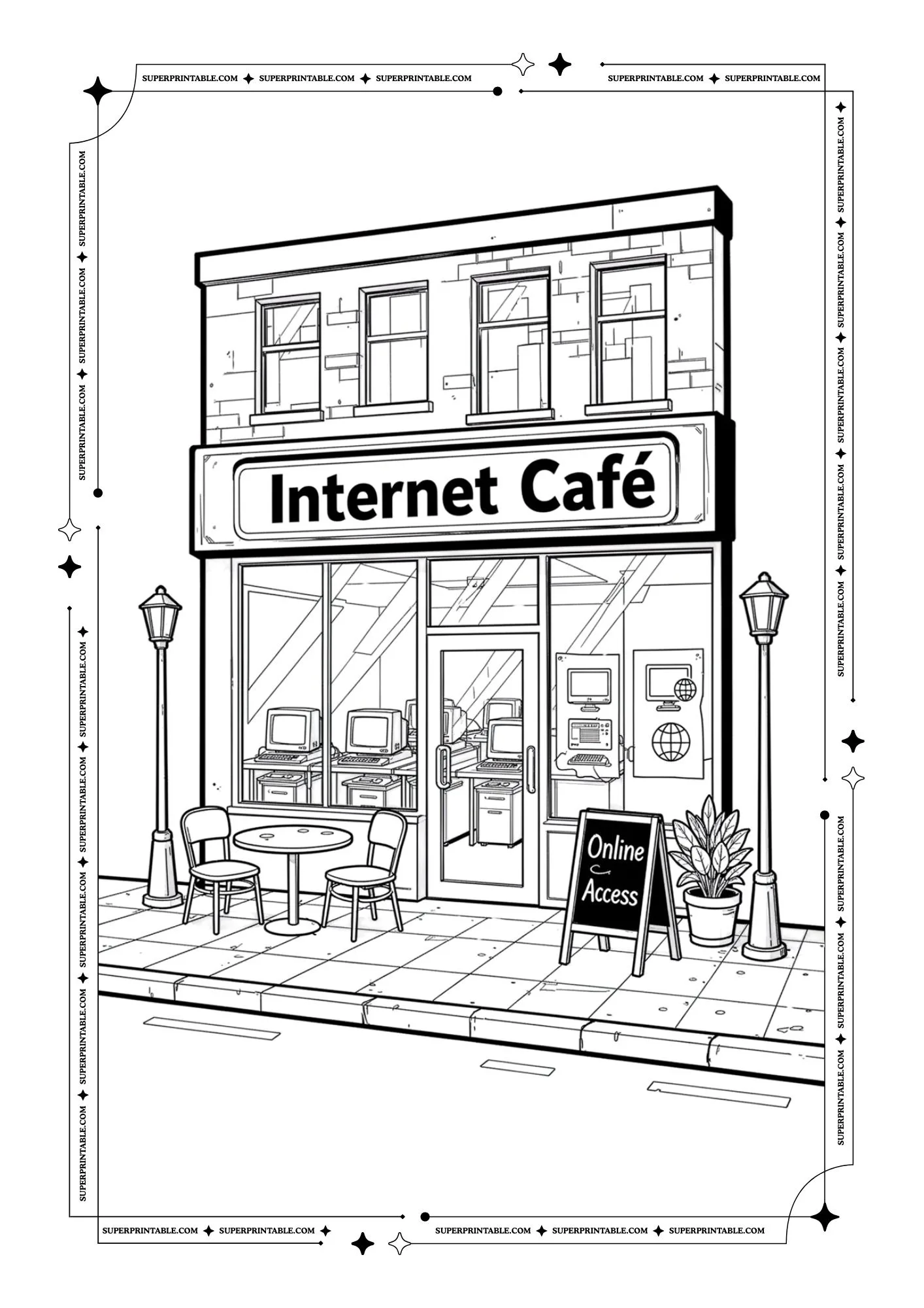 90's PC World Coloring Pages 2