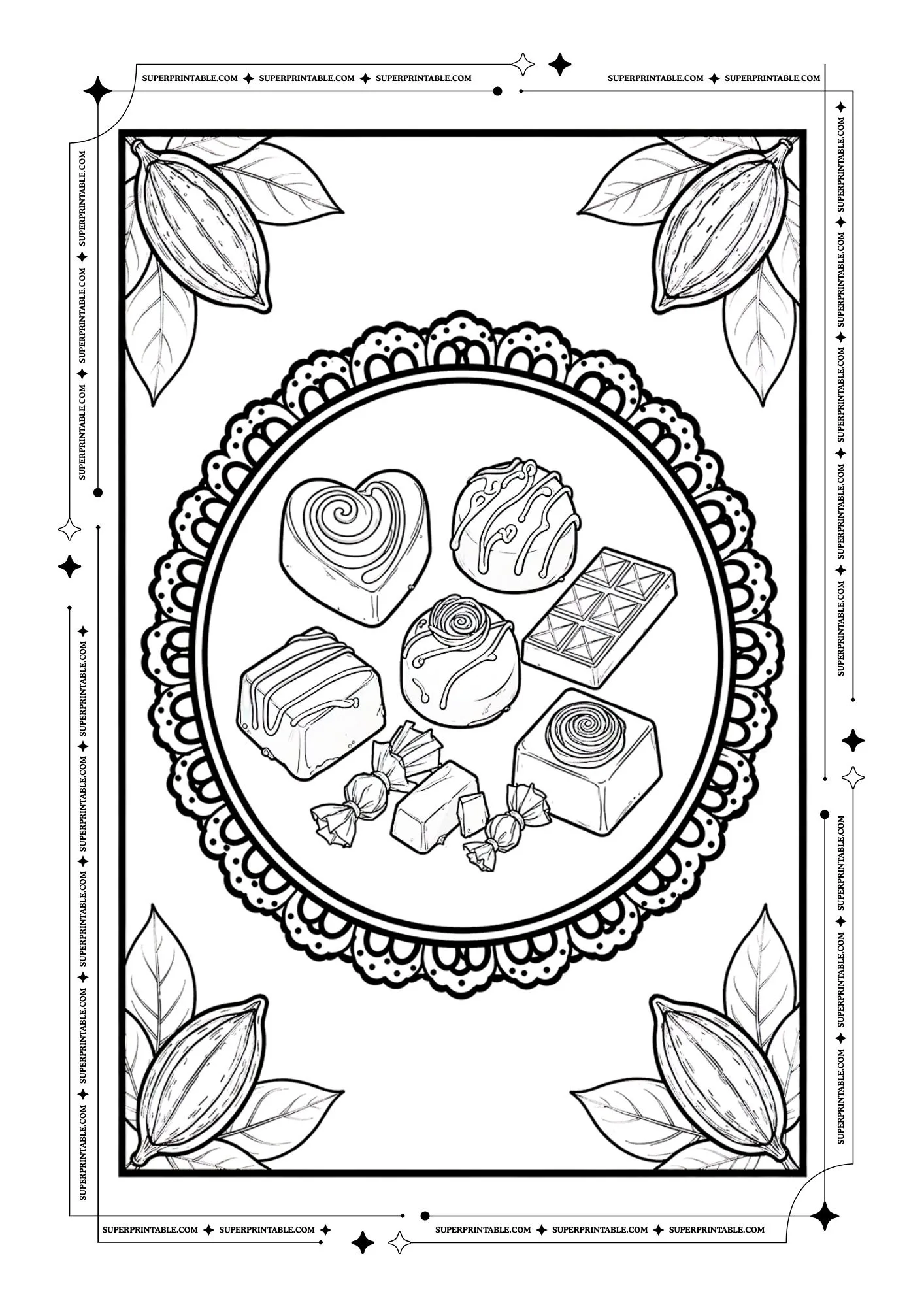 Chocolate Coloring Pages 3