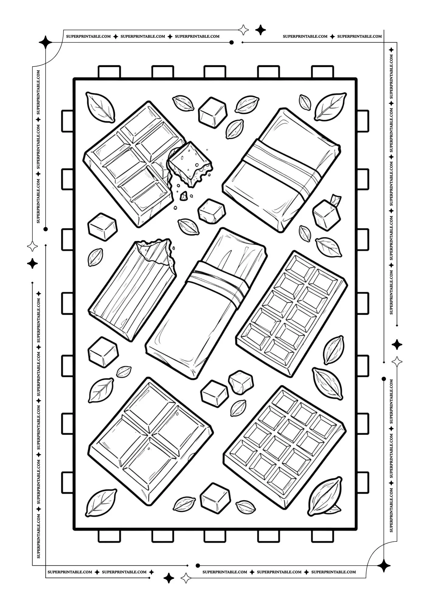 Chocolate Coloring Pages 4