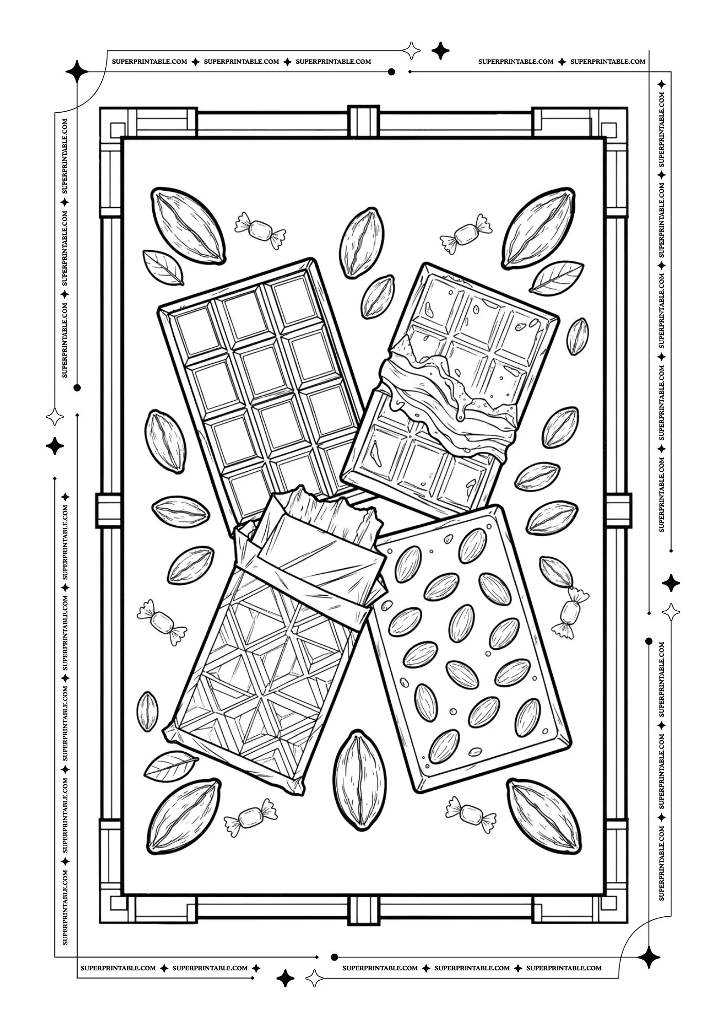 Chocolate Coloring Pages 5