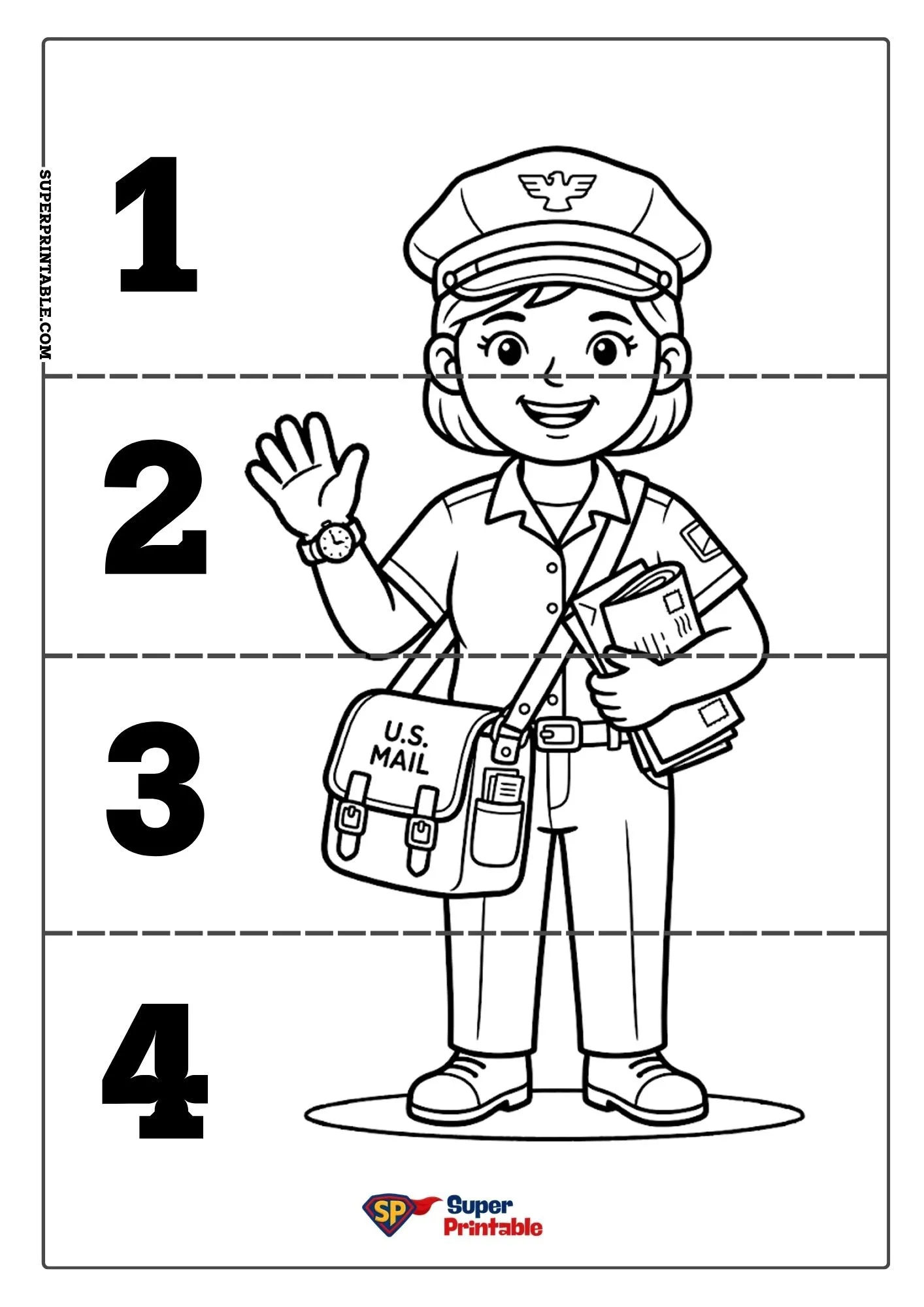 Community Helpers Sequencing Puzzle 2