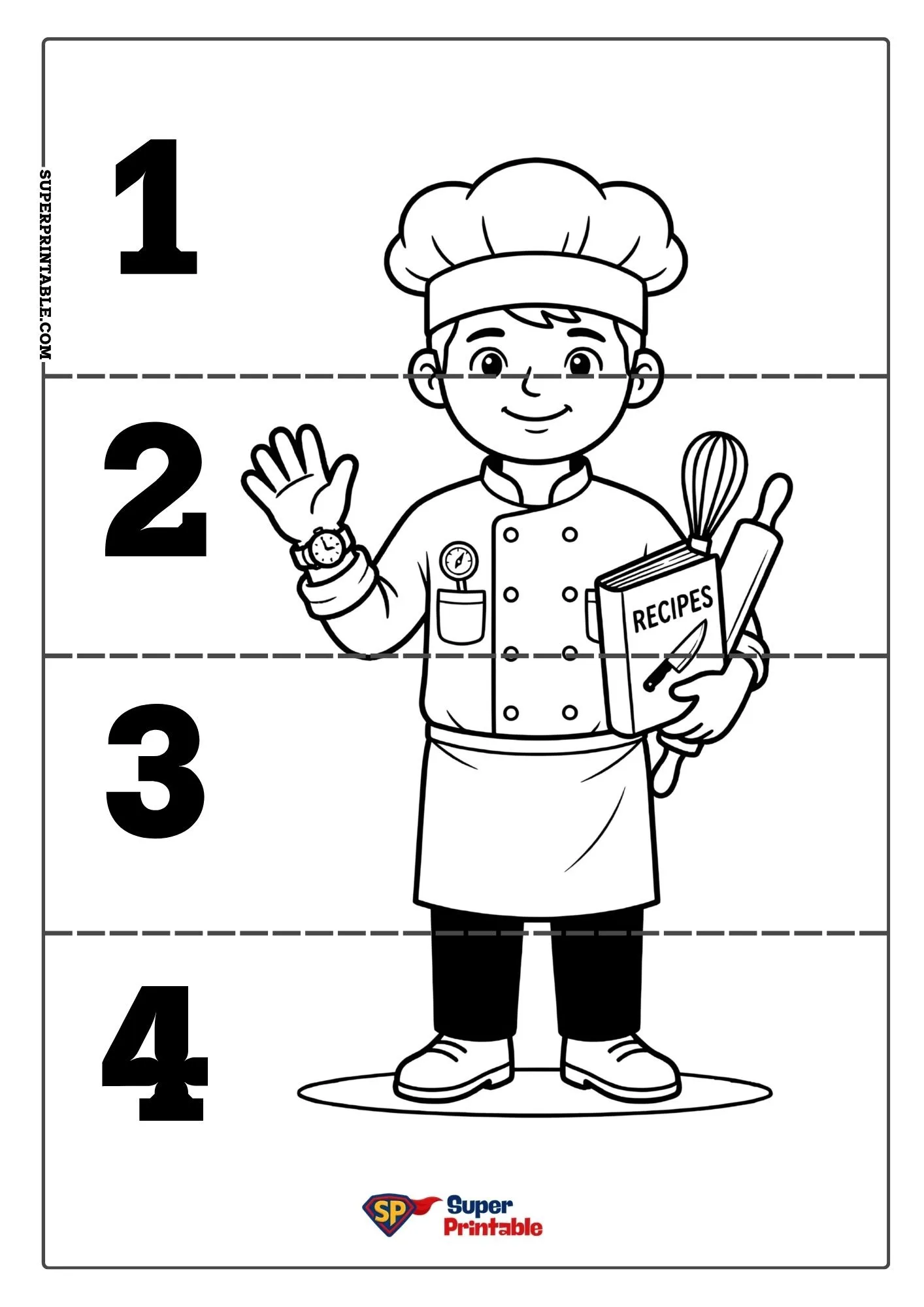 Community Helpers Sequencing Puzzle 4