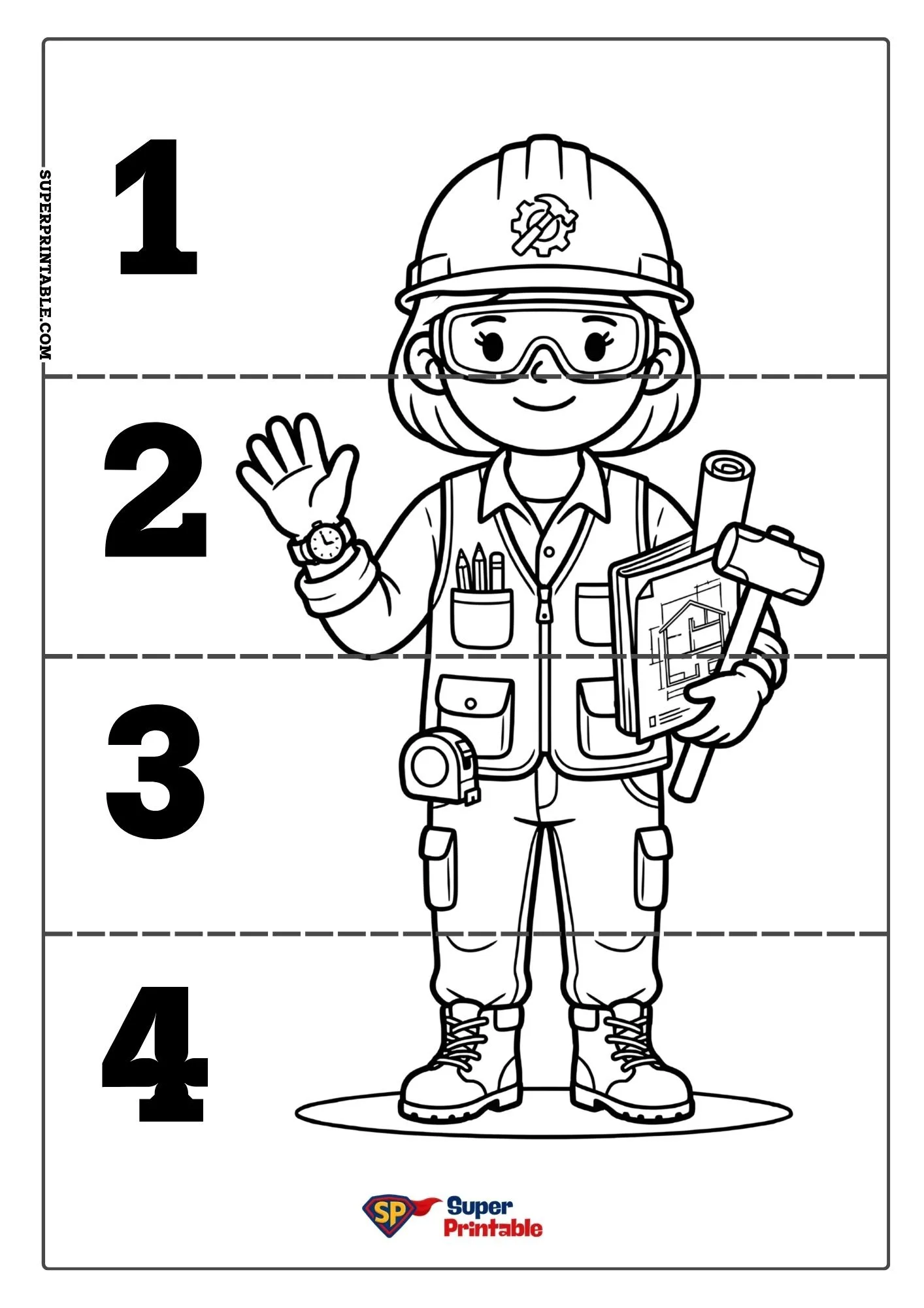 Community Helpers Sequencing Puzzle 5