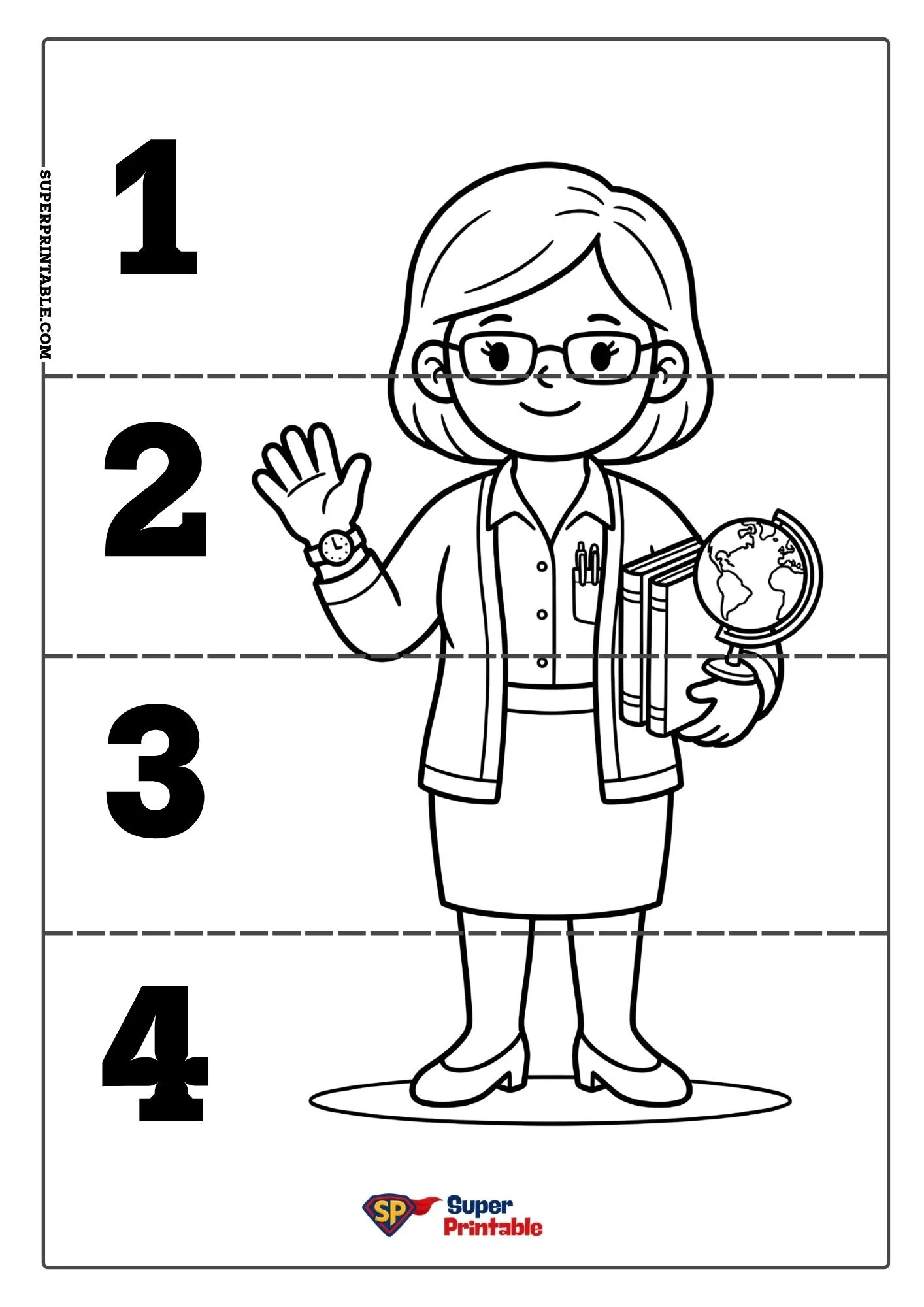 Community Helpers Sequencing Puzzle 6