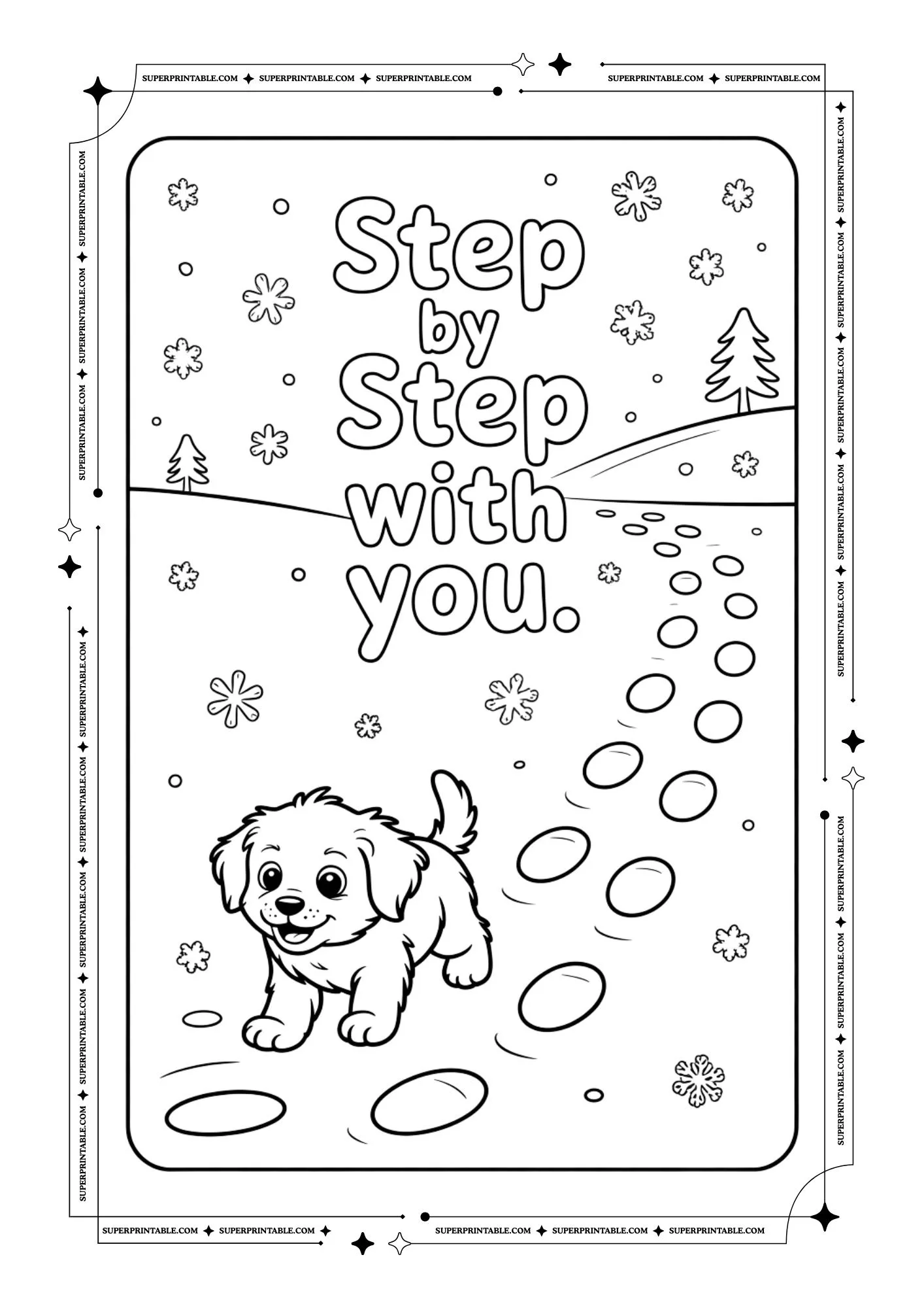 Dog's Loyalty Lessons Coloring Pages 2
