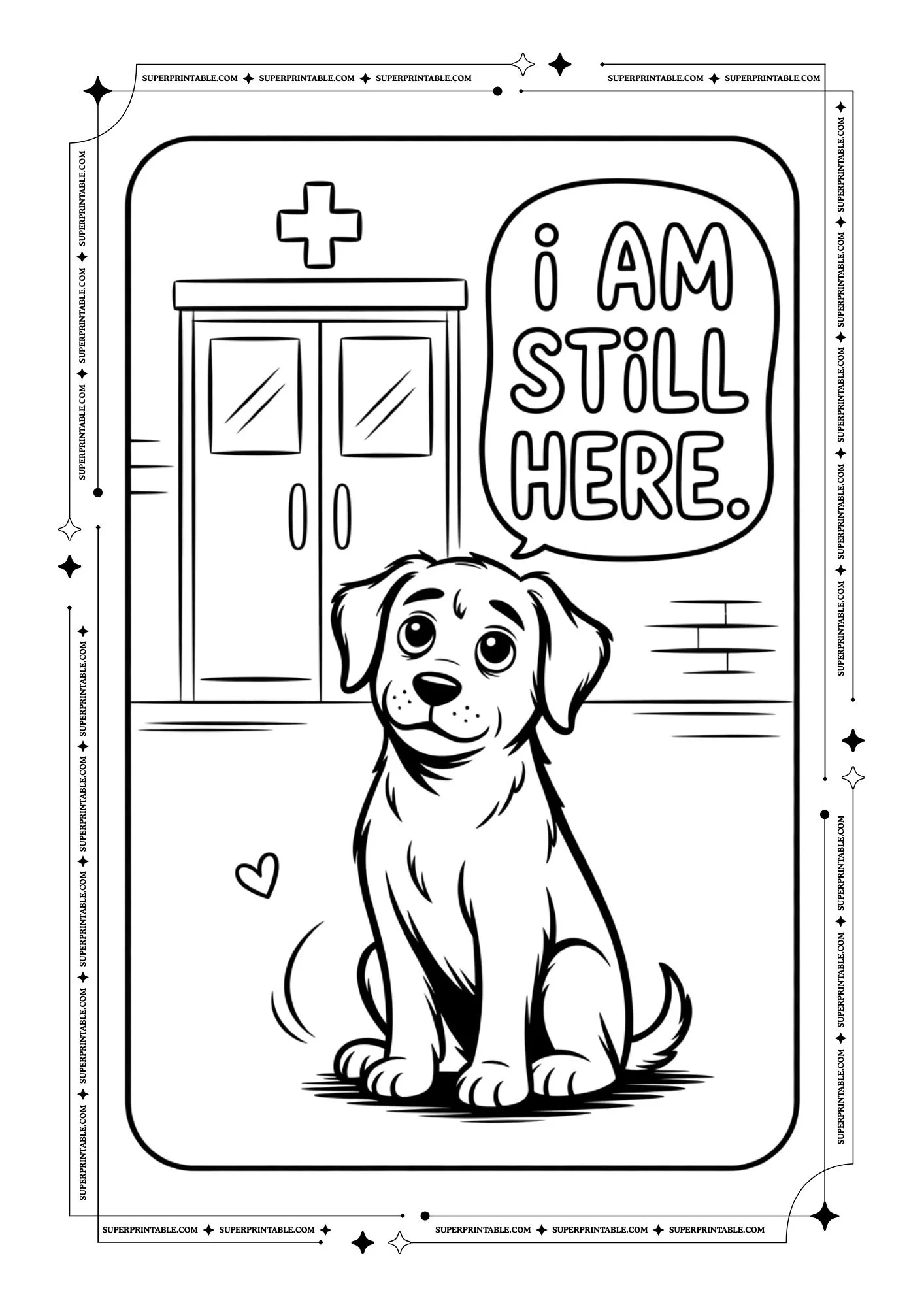 Dog's Loyalty Lessons Coloring Pages 3